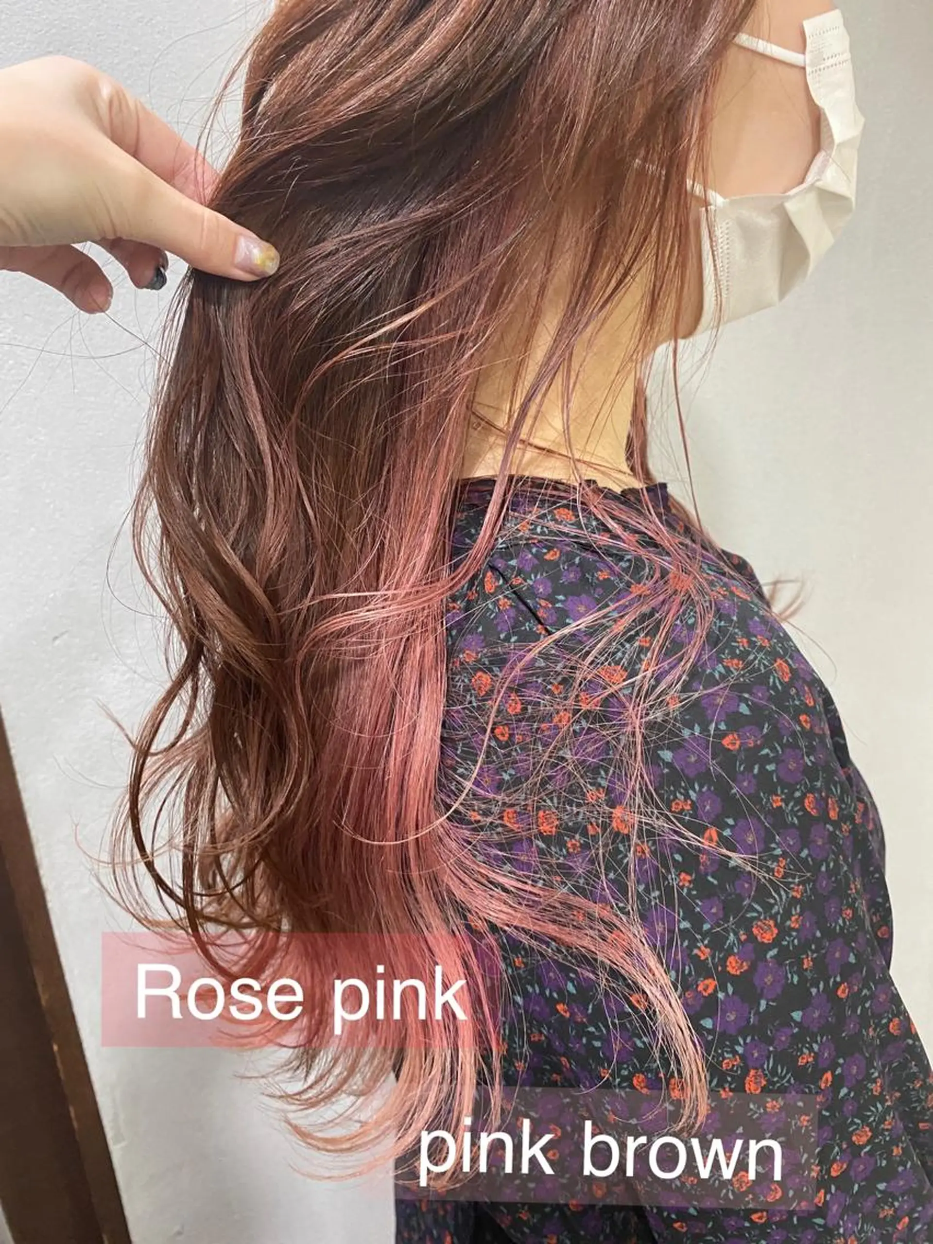 セミロング カラー ブラウンカラー 舟橋 りんかのヘアスタイル