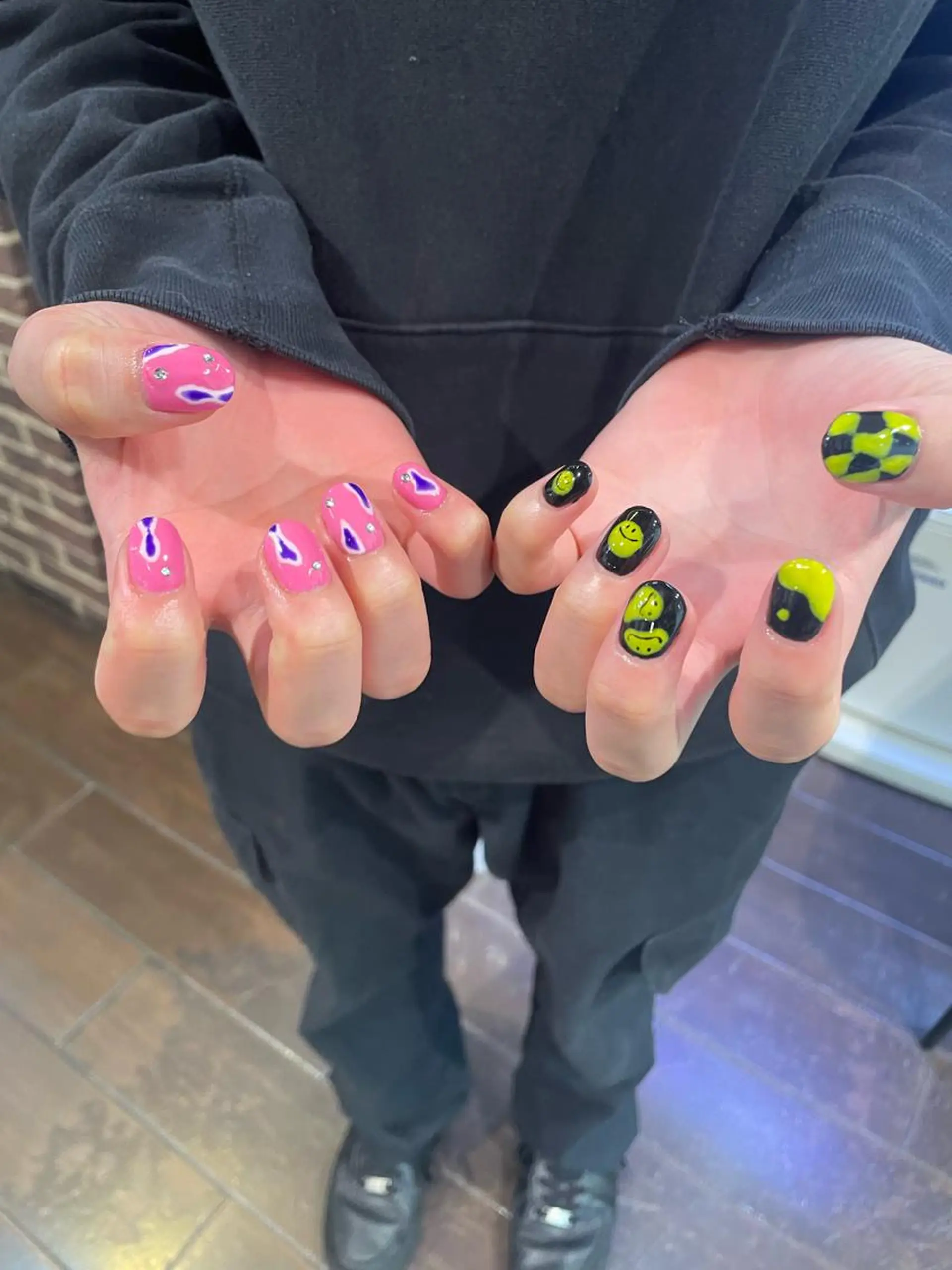 ネイル メンズネイル ハンドネイル メンズ/艶髪/カラー サクラ🌸のヘアスタイル