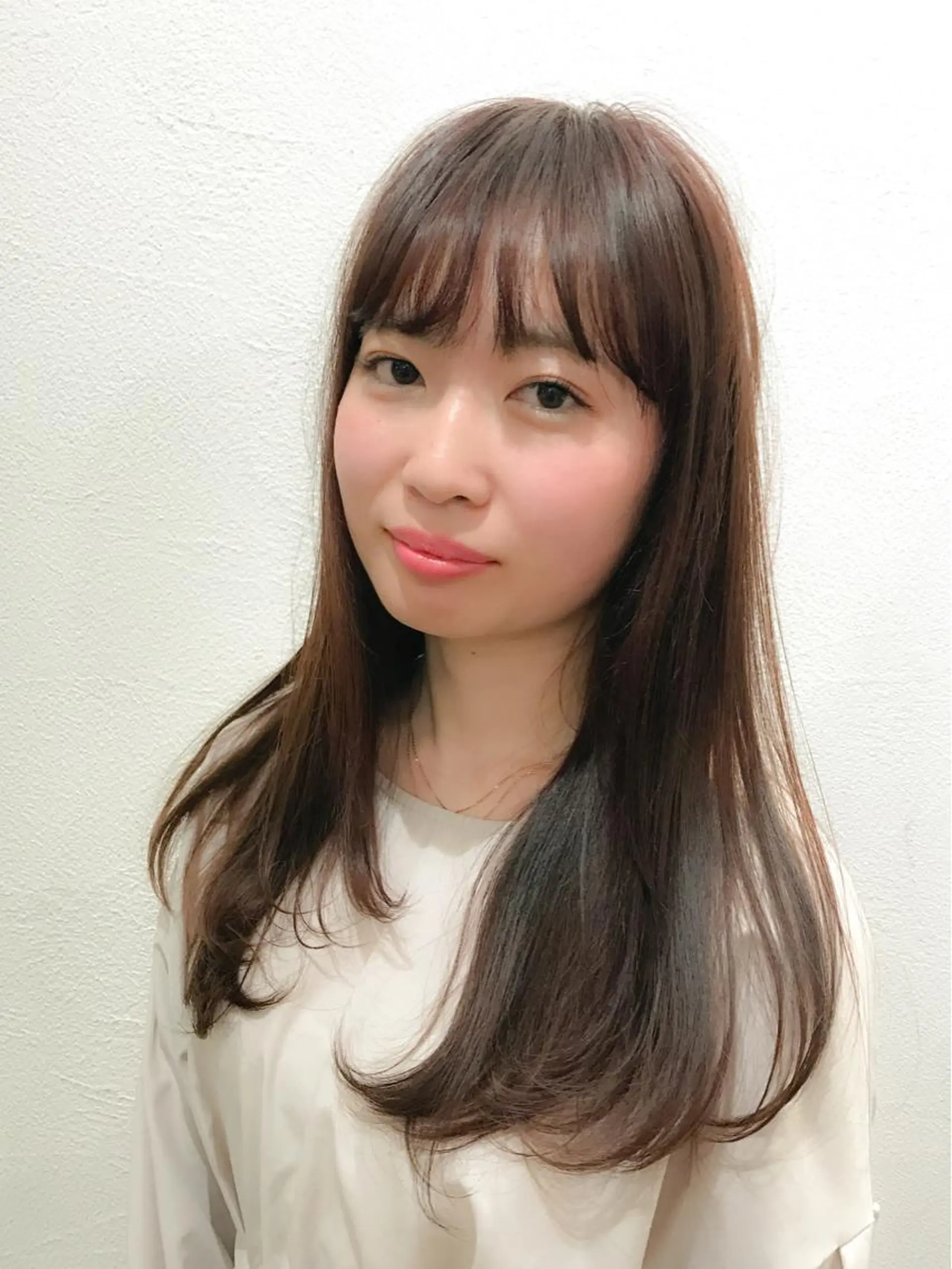 ロング カラー にしだ まりえのヘアスタイル