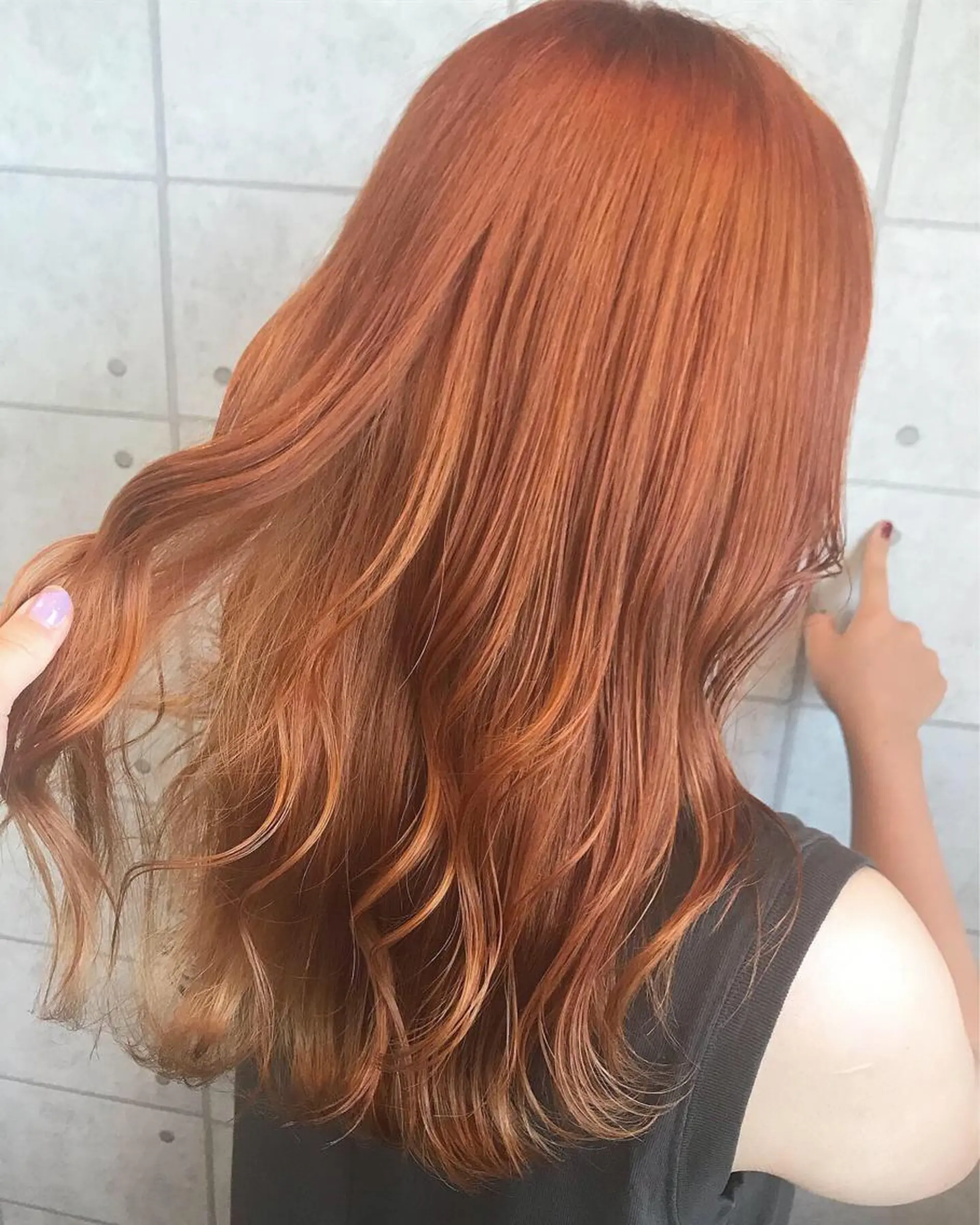 ロング カラー knock【ノック】所属・烏丸韓国ヘア🇰🇷 ayaka🎀のヘアスタイル