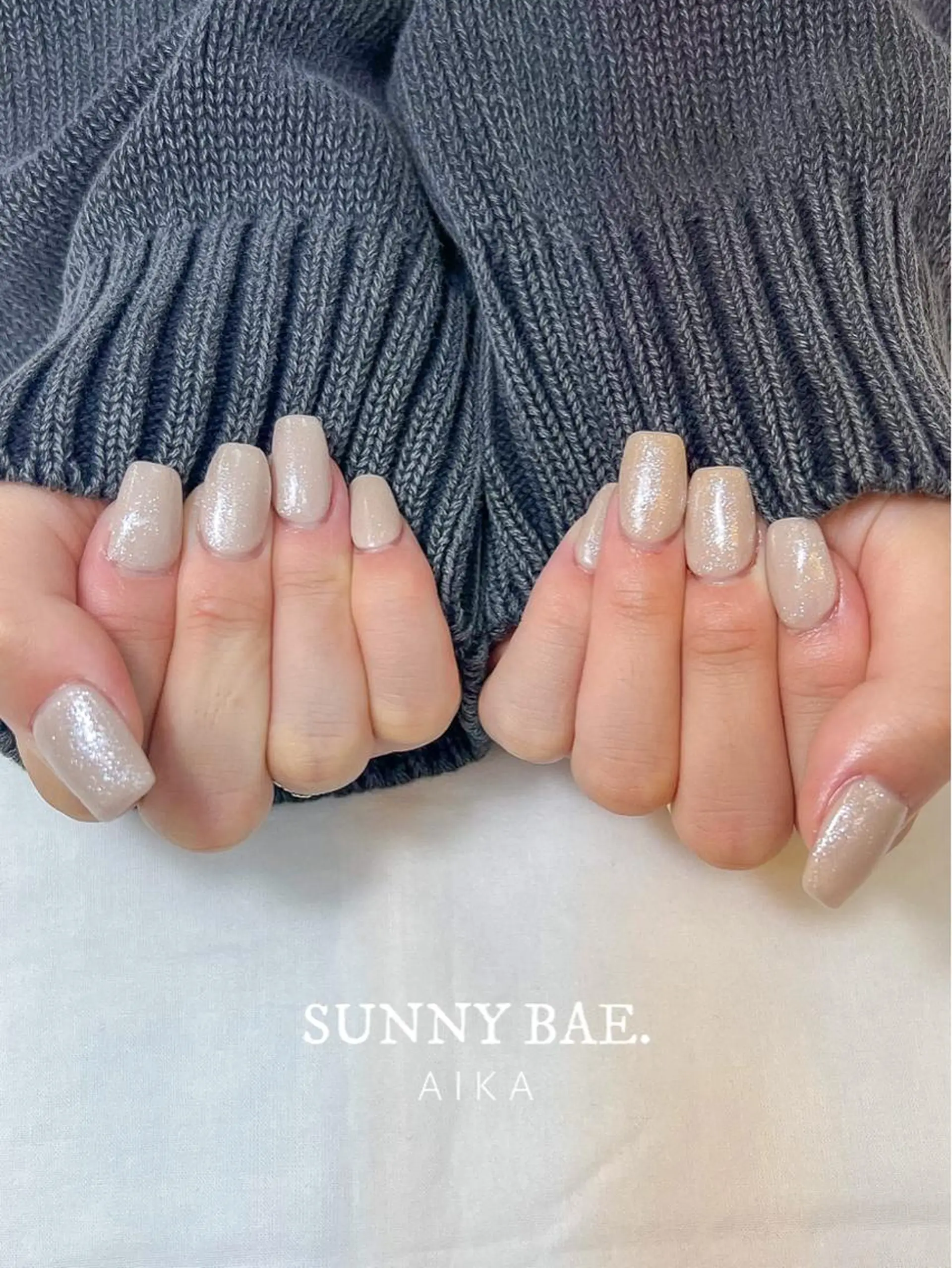 ショート ネイル ショートヘア アートネイル キラキラネイル ロングネイル スカルプネイル SUNNY BAE.所属・Made By AIKAのネイルデザイン