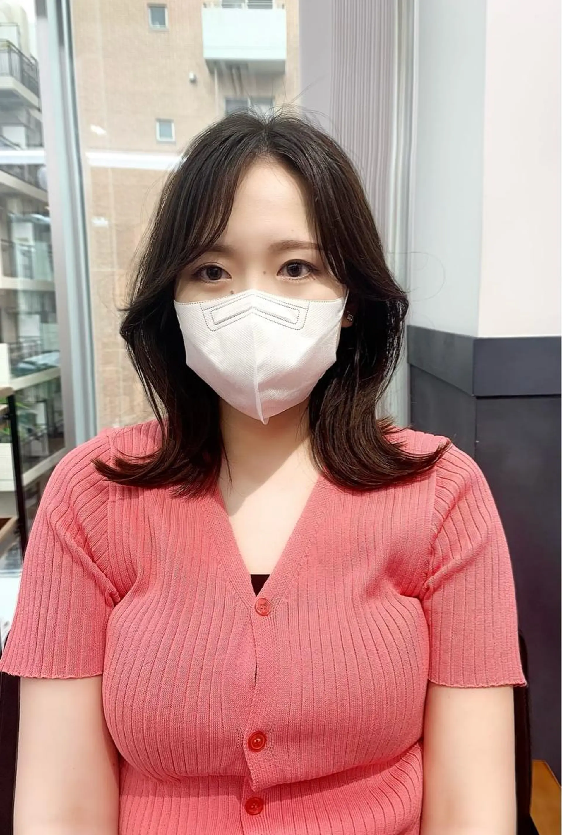 ミディアム カラー パーマ ヘアアレンジ メンズ キッズ ネイル マツエク・マツパ アイブロウ カット ヘアカラー 似合わせレイヤー 🌿JUNのヘアスタイル