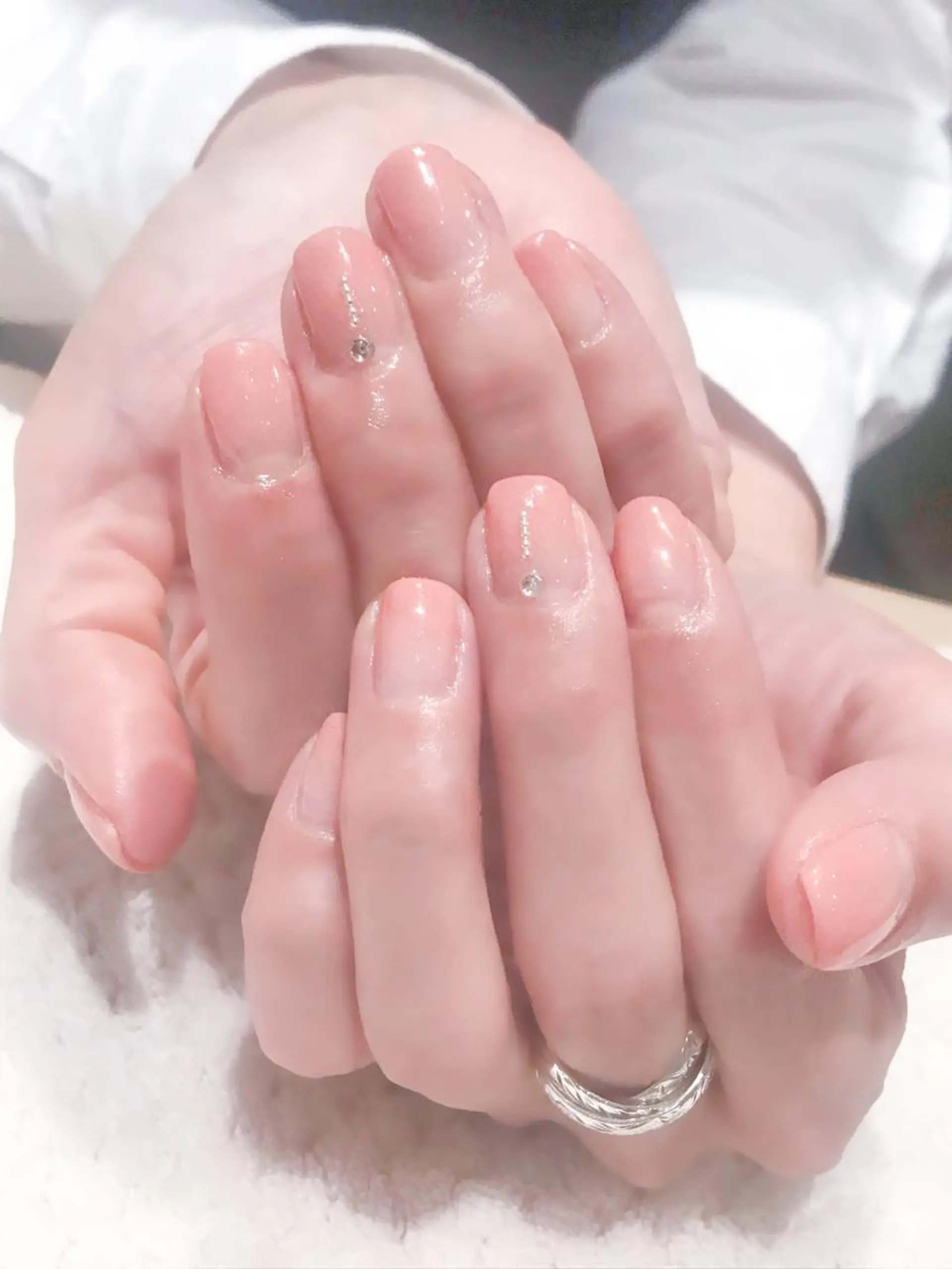 ネイル ジェルネイル グラデーション オフィスネイル 春ネイル Nyanco Nailのネイルデザイン