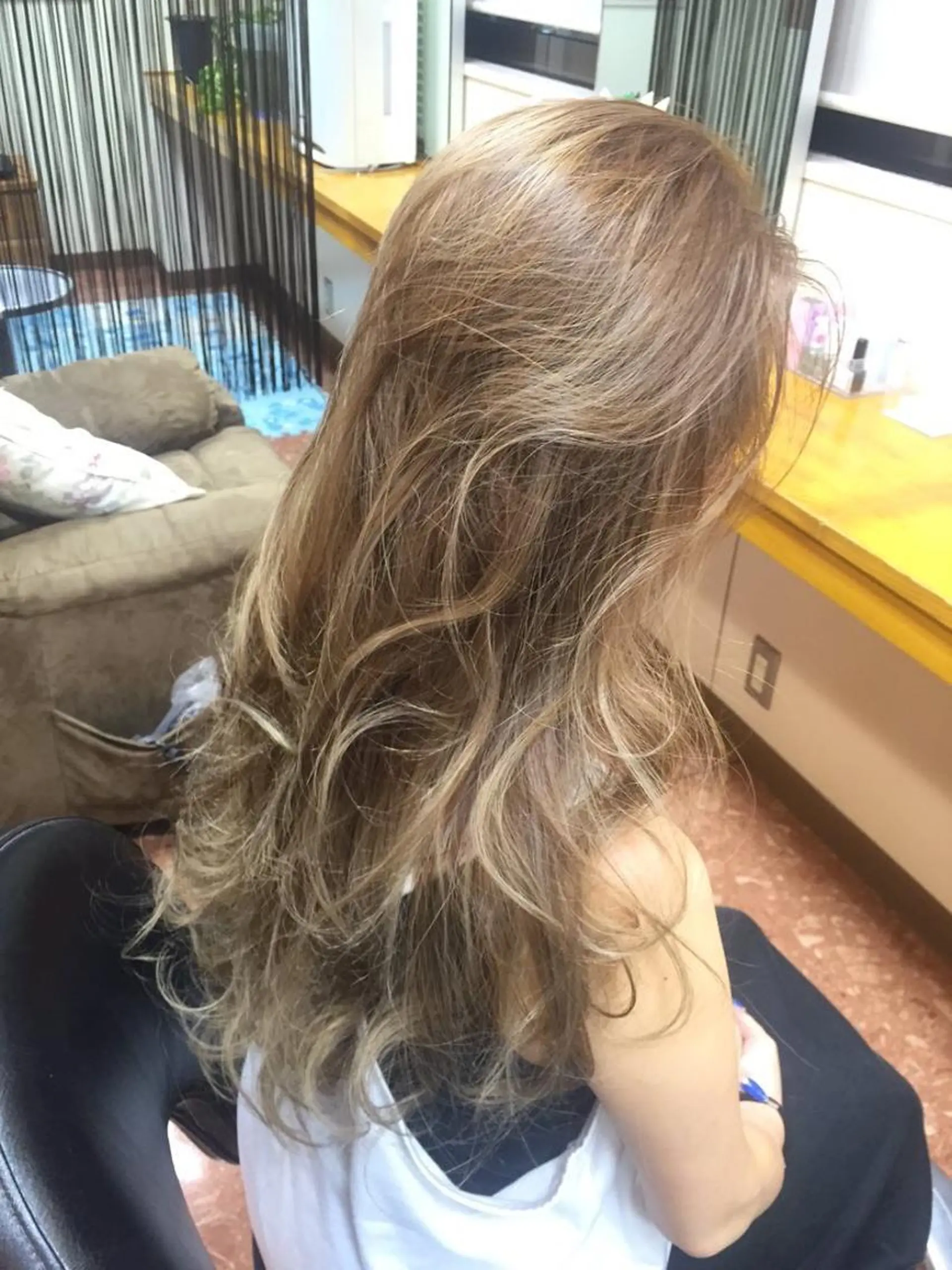 ロング カラー メンズ 🫧髪質改善 講師🫧🍎幹細胞のヘアスタイル