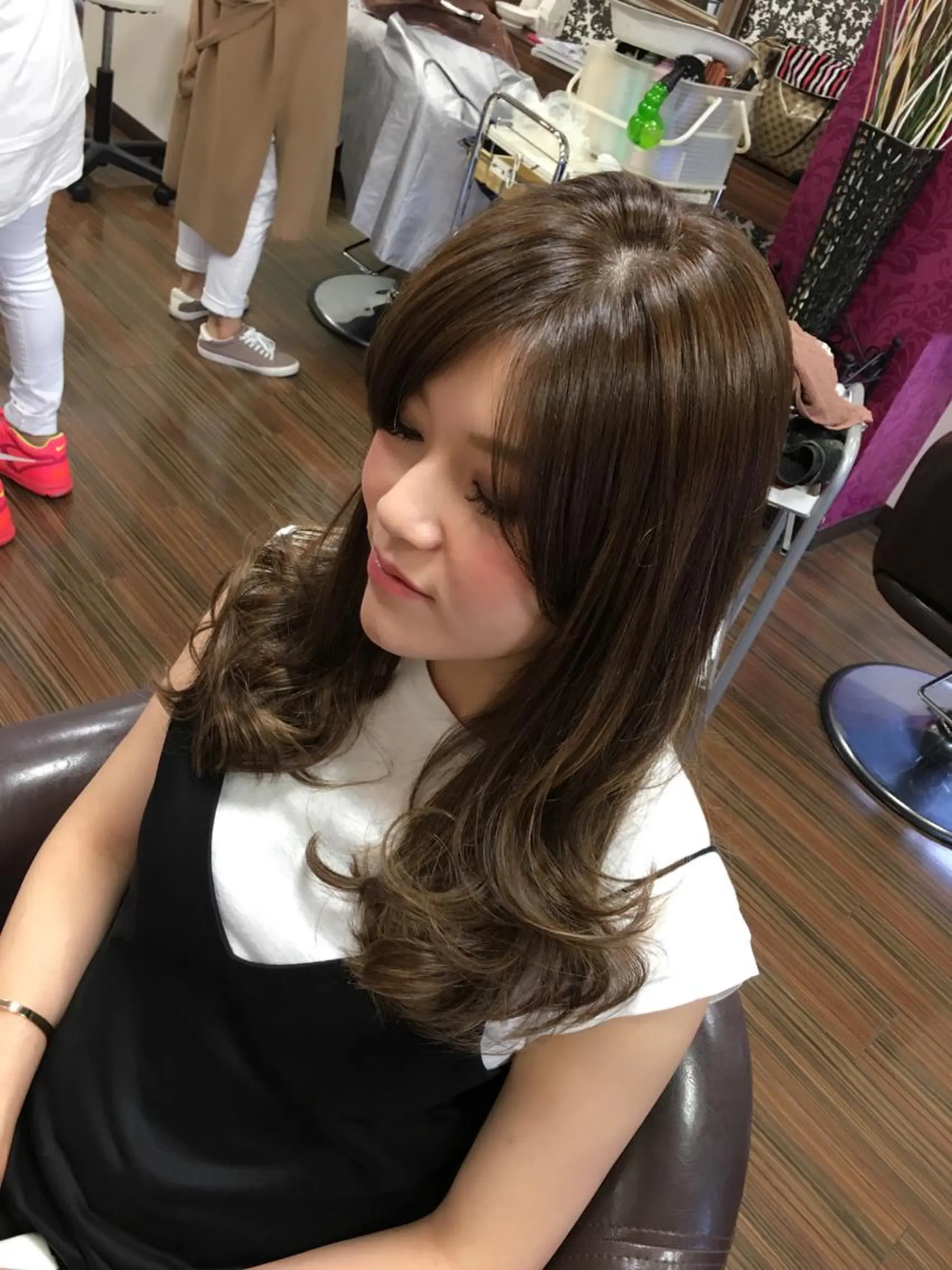 ショート ミディアム セミロング ロング カラー パーマ ハイライトカラー ハイライト 吉本 yoshimotoのヘアスタイル