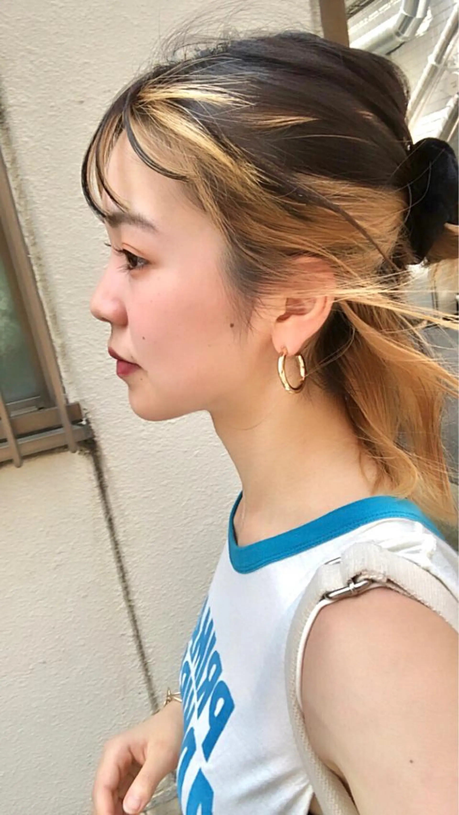 ミディアム カラー ヘアアレンジ インナーカラー トリートメント 【柔らか透明感✨/ 似合せ前髪】大石葉月のヘアスタイル