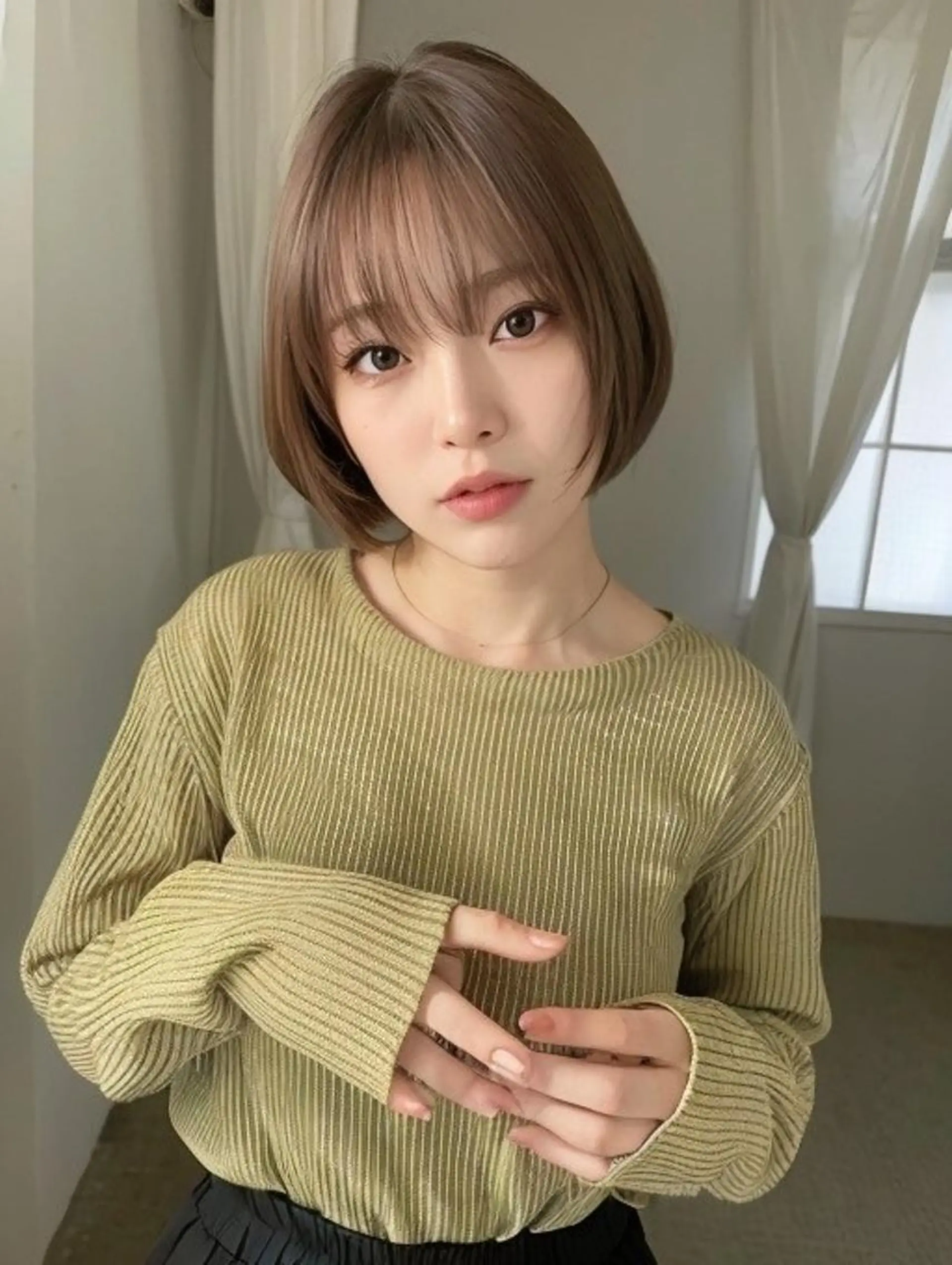 ショート ヘアアレンジ カラー 透明感爆モテカラー Hitoshiのヘアスタイル