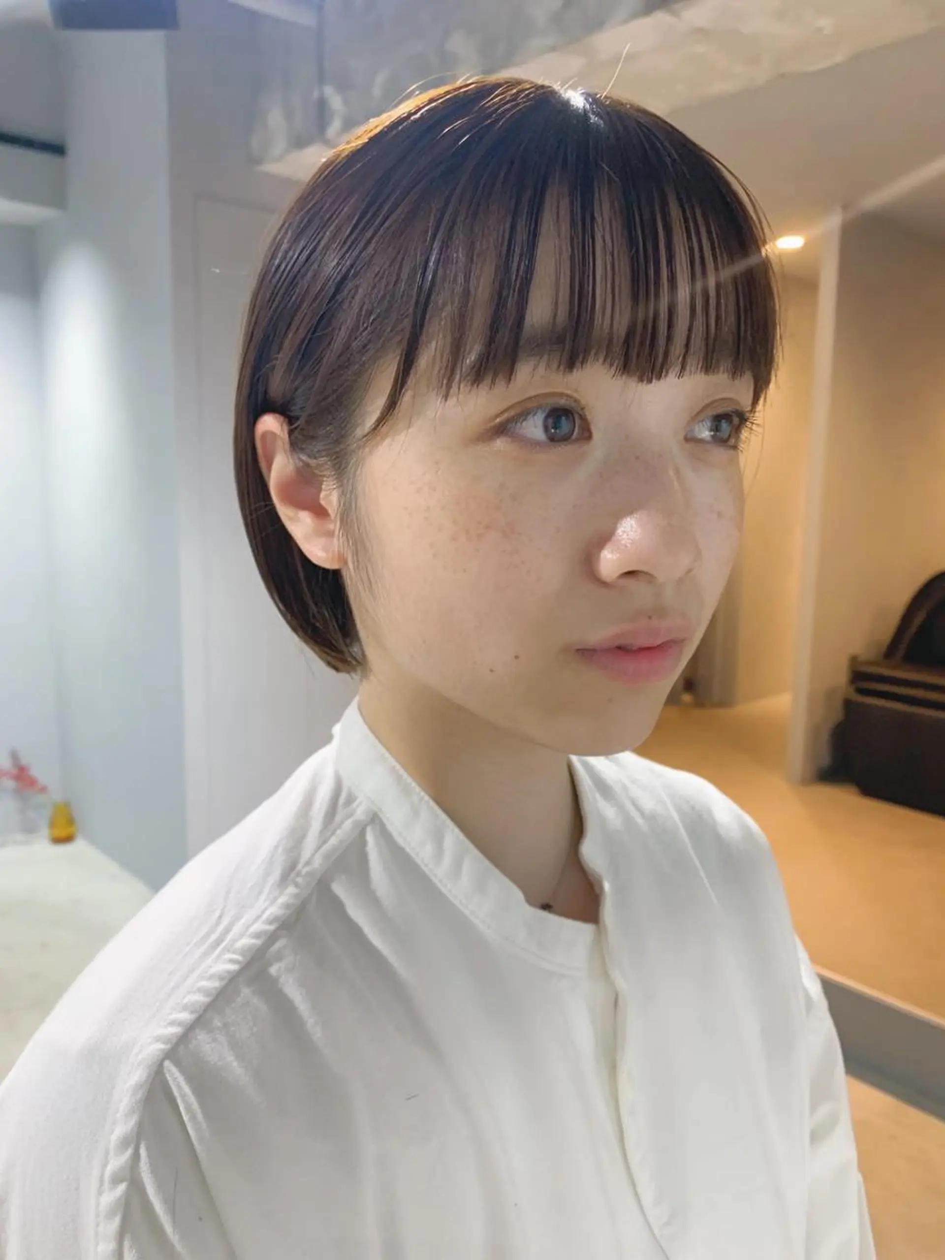 ショート カラー ボブパーマコテ巻き風 パーマNo1深江秀平のヘアスタイル