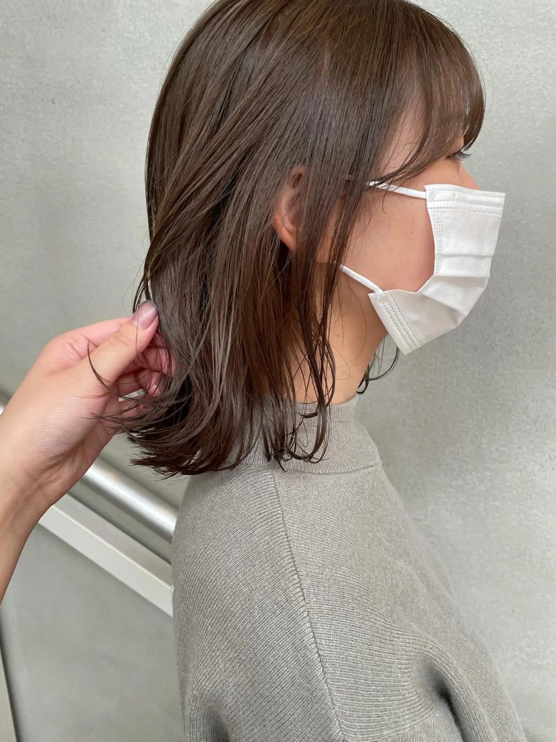 ミディアム カラー ベージュカラー 透明感カラー 沖縄/ヘアアレンジ /ナカノのヘアスタイル