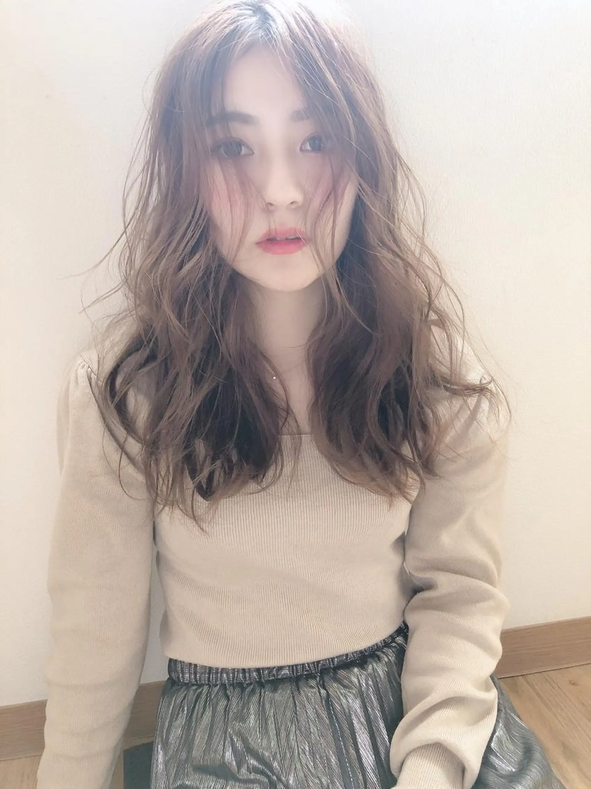 セミロング カラー テトネ タカシのヘアスタイル