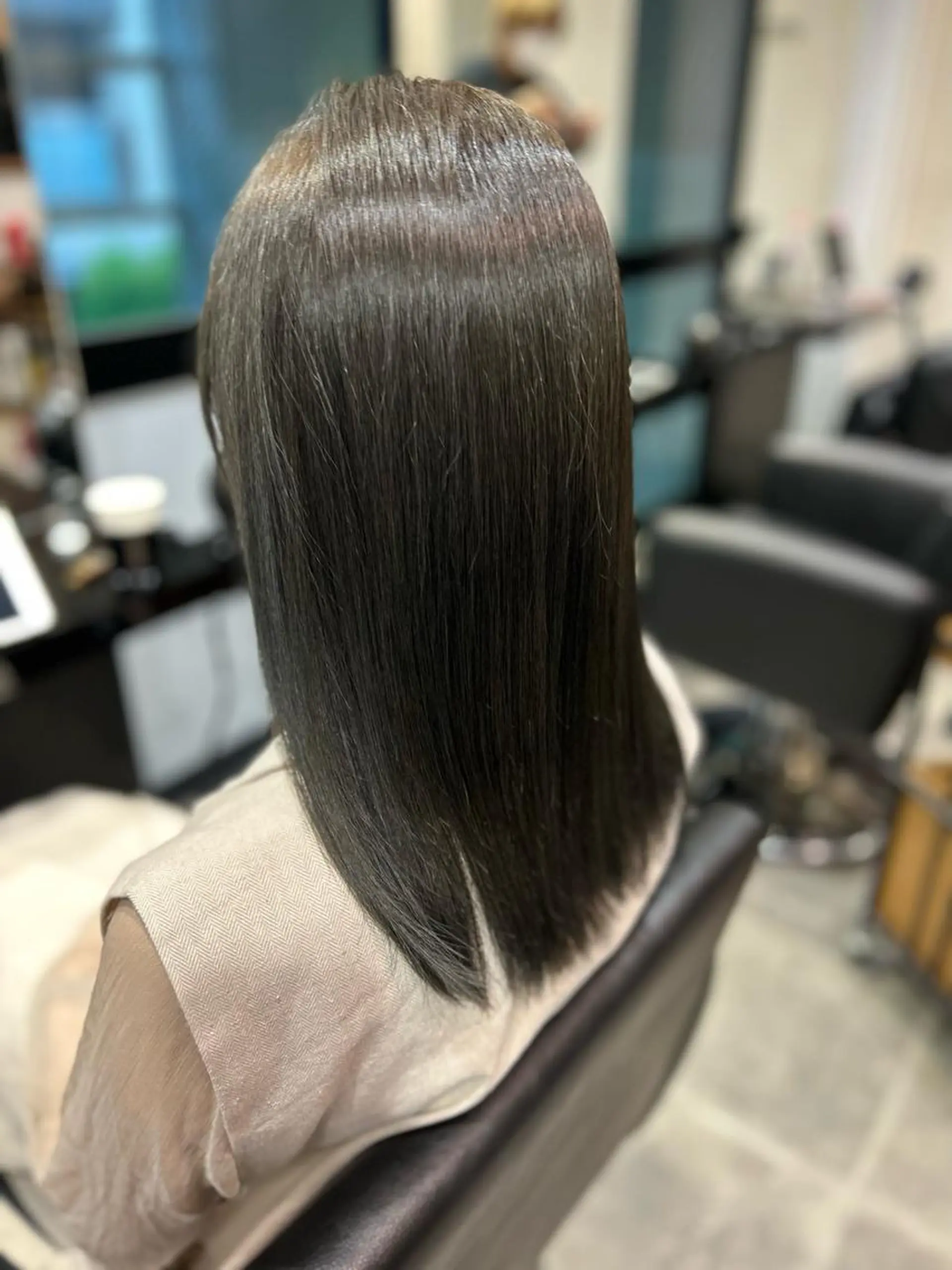 ミディアム 美髪矯正 Rioのヘアスタイル