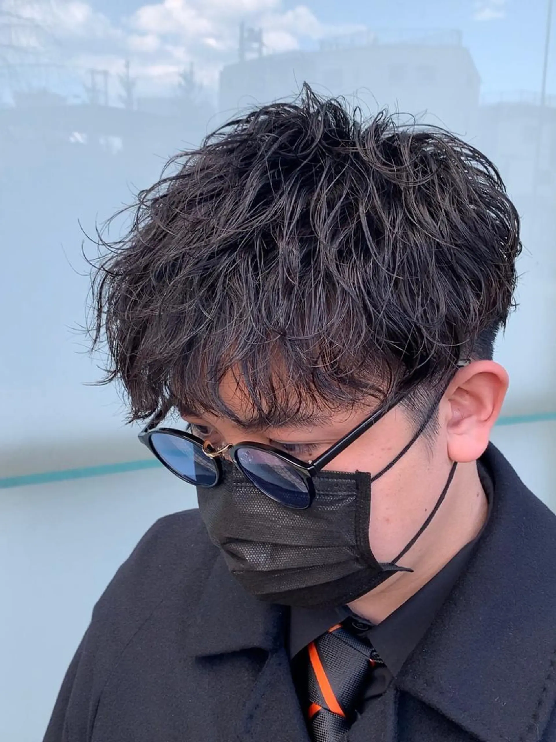 パーマ メンズ マッシュ メンズパーマ 波巻きパーマ スパイラルパーマ メンズパーマ/ 新潟駅/佐藤裕のヘアスタイル