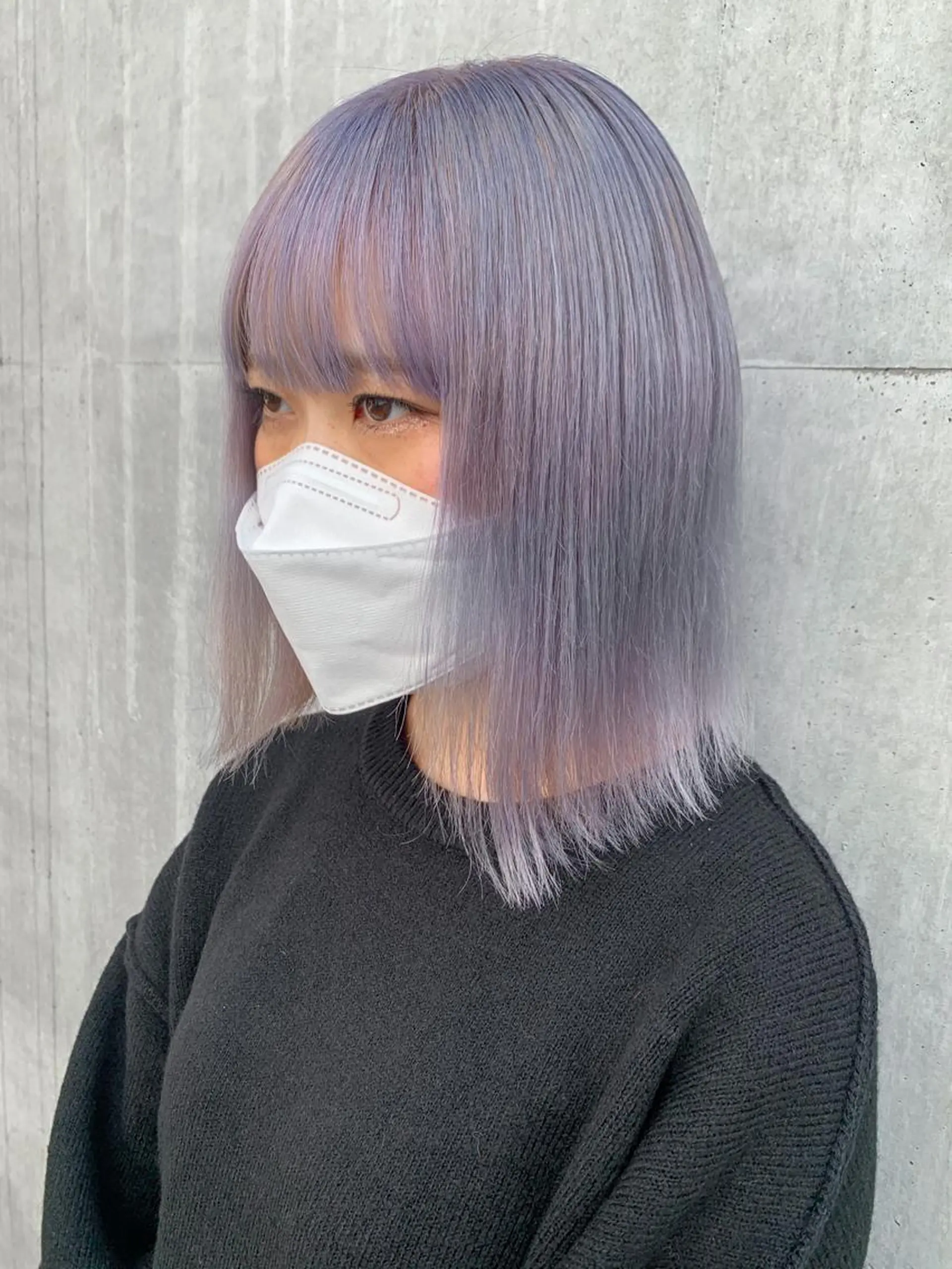 ミディアム カラー ヘアアレンジ ブリーチ カット ヘアカラー トリートメント yuka .のヘアスタイル