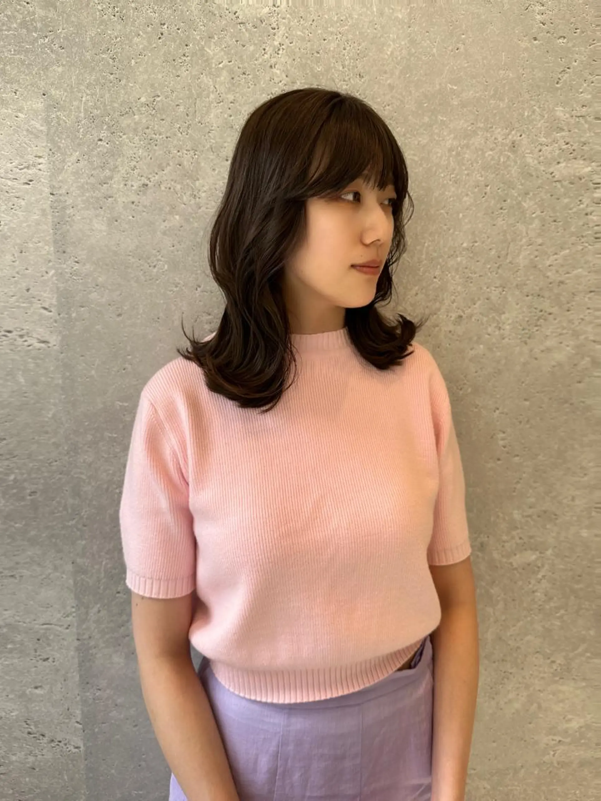 ミディアム くびれヘア 🩰 柔らかいカラー tomomi🌛のヘアスタイル