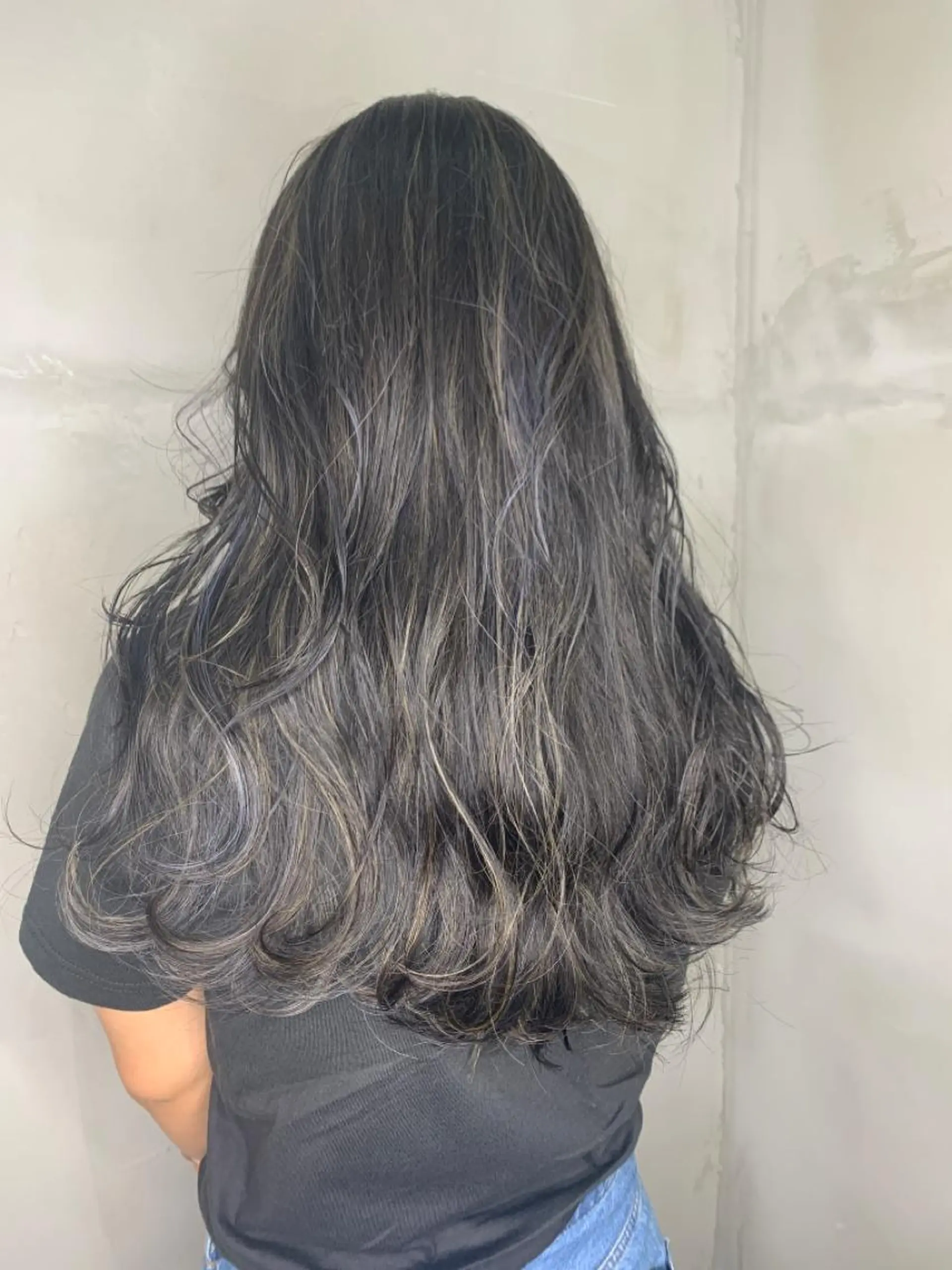 ロング カット ヘアカラー トリートメント 河野 圭三のヘアスタイル