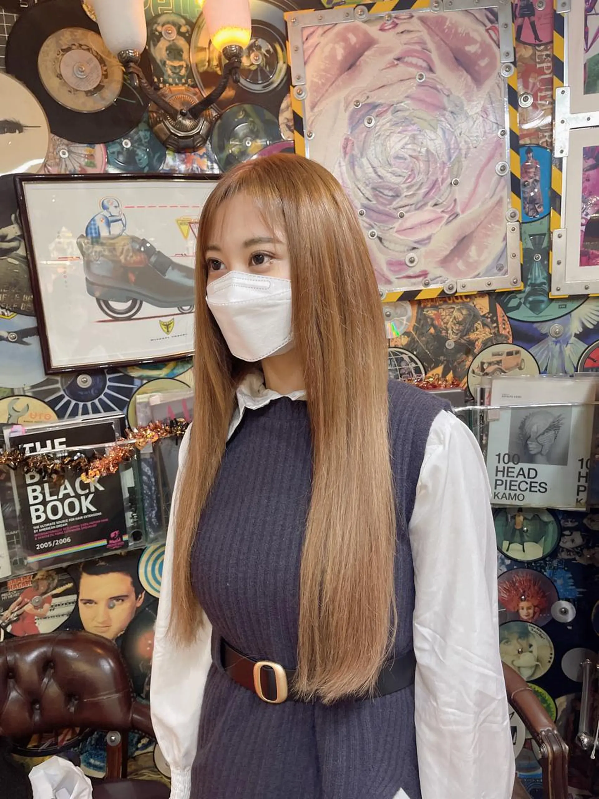 ロング カラー ヘアアレンジ マツエク・マツパ 編み込みエクステ ベージュカラー ブリーチ ケアブリーチ ハイトーンカラー haco+所属・🌈派手髪エクステ ブレイズ🌈ひろとのヘアスタイル