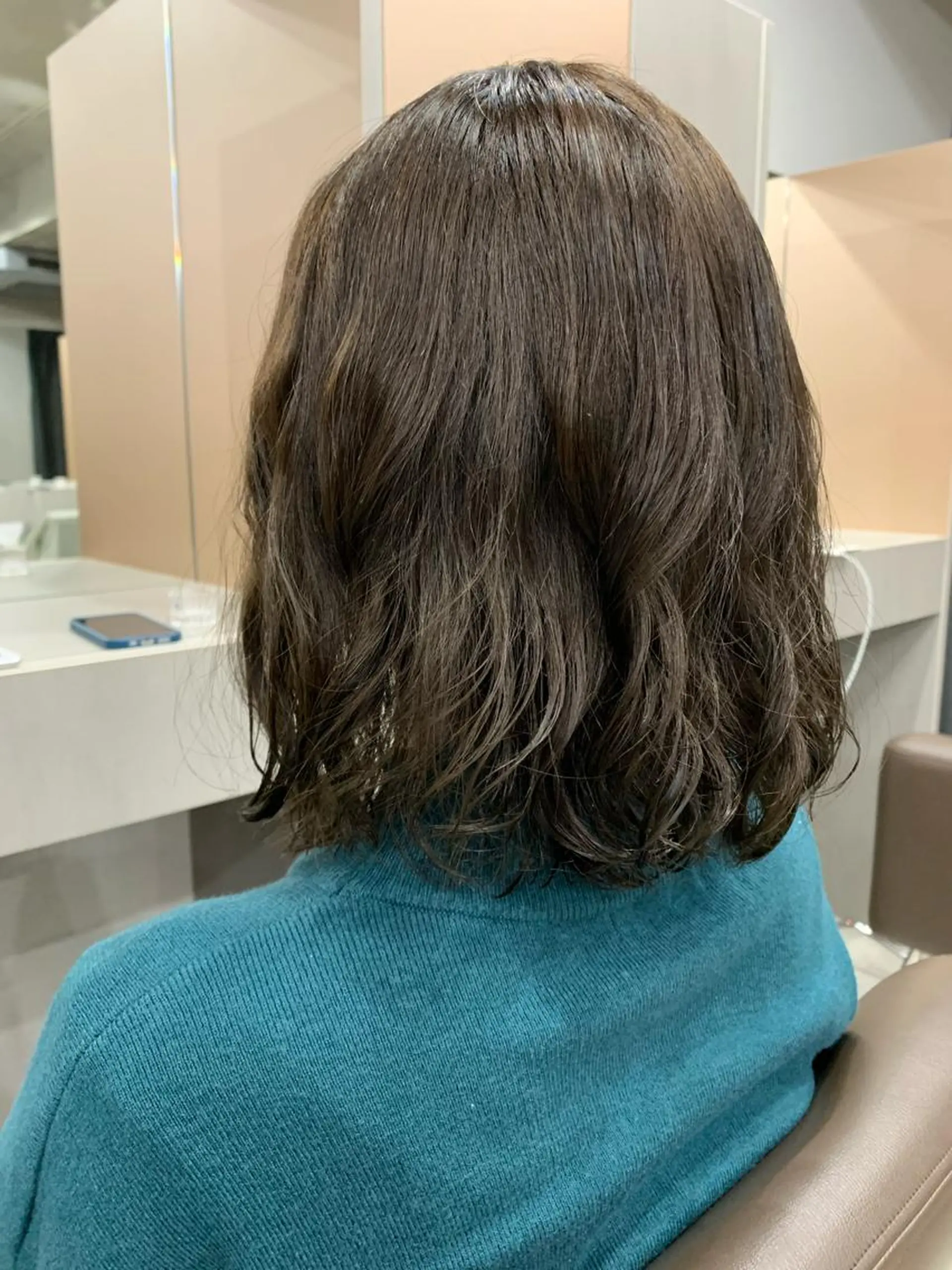 ミディアム パーマ ボブパーマコテ巻き風 パーマNo1深江秀平のヘアスタイル