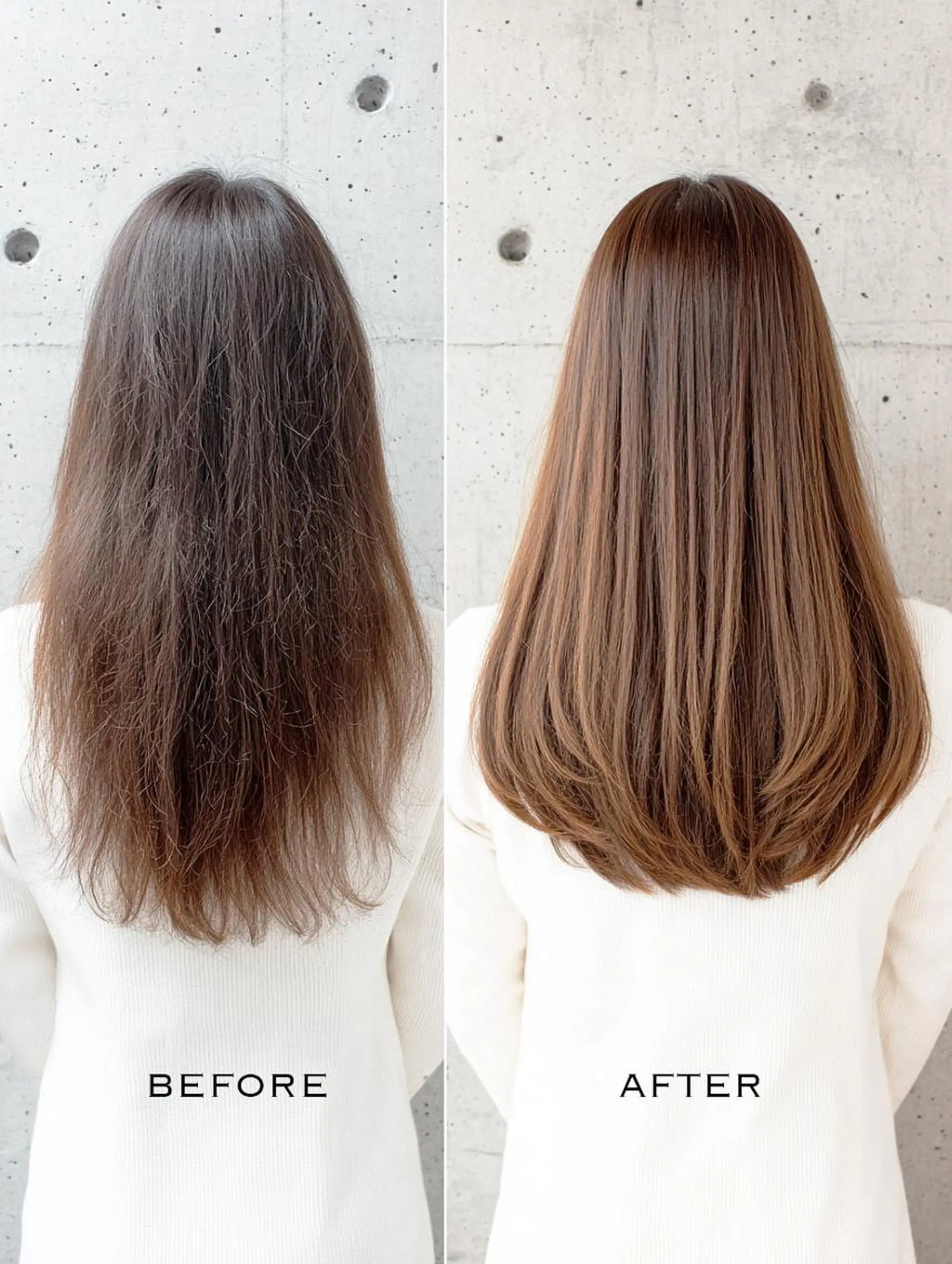 ロング カット 縮毛矯正 トリートメント PASSION 仙台長町のヘアスタイル