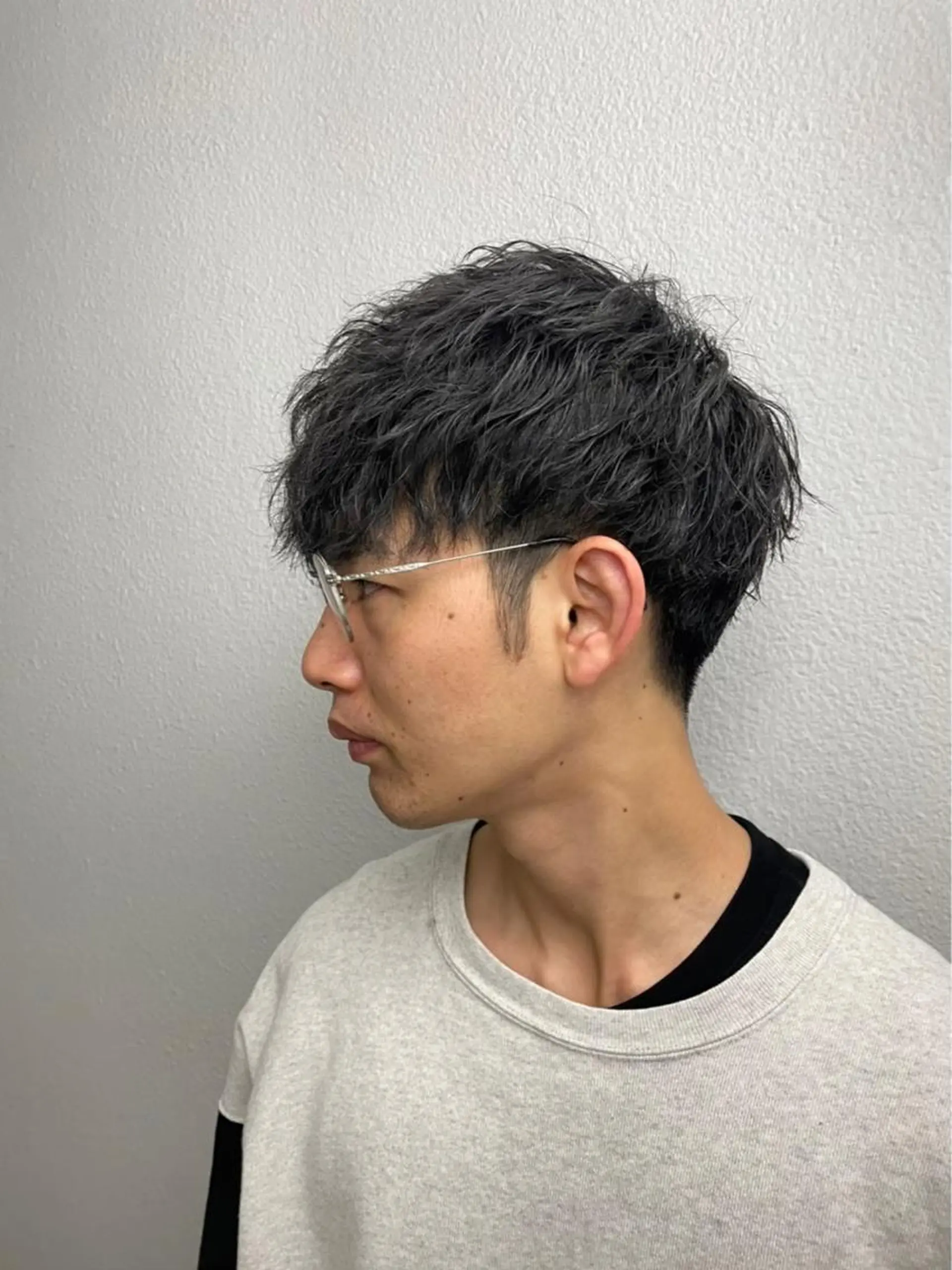 ミディアム パーマ メンズ 高垣 大輔のヘアスタイル