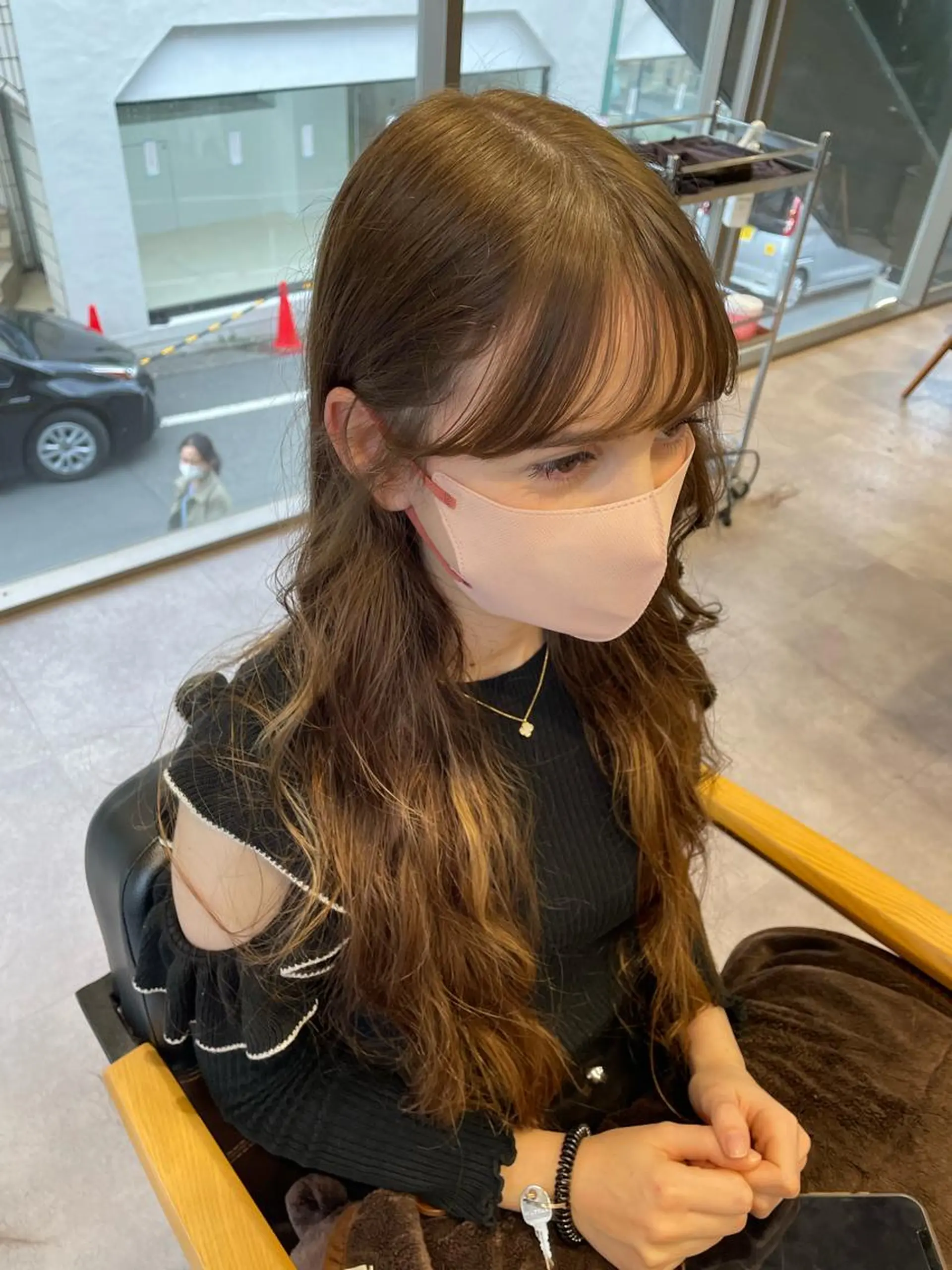 ロング カラー 韓国風/オシャレ /縮毛矯正/滝口琴未のヘアスタイル