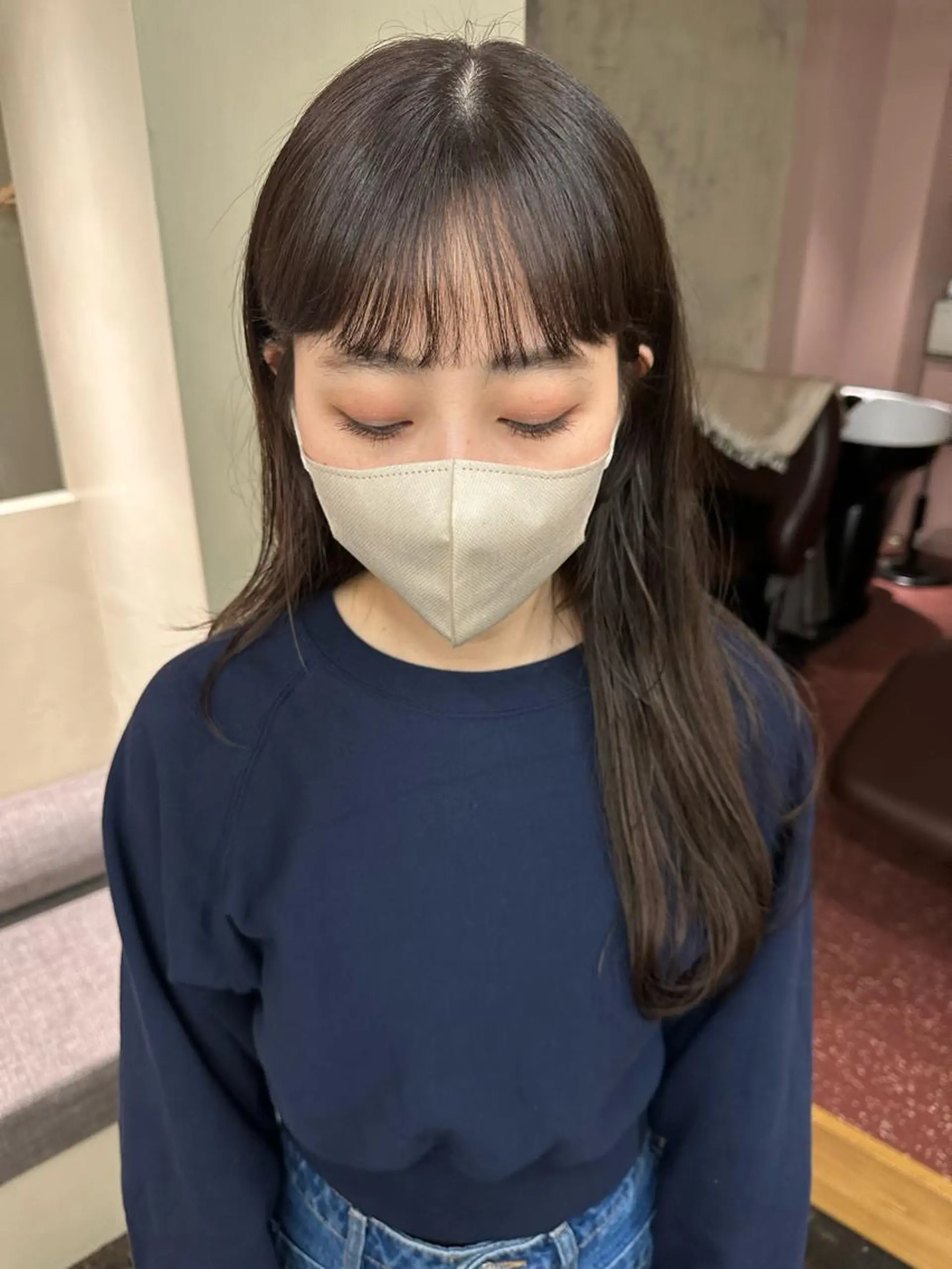 ロング カラー ベージュカラー カット ヘアカラー トリートメント yupi🐈‍⬛ レイヤー/パーマのヘアスタイル