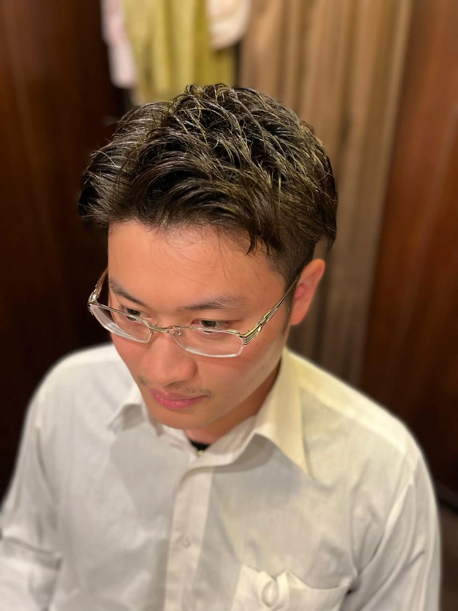 ミディアム 縮毛矯正/パーマ 宮河 惇💈のヘアスタイル