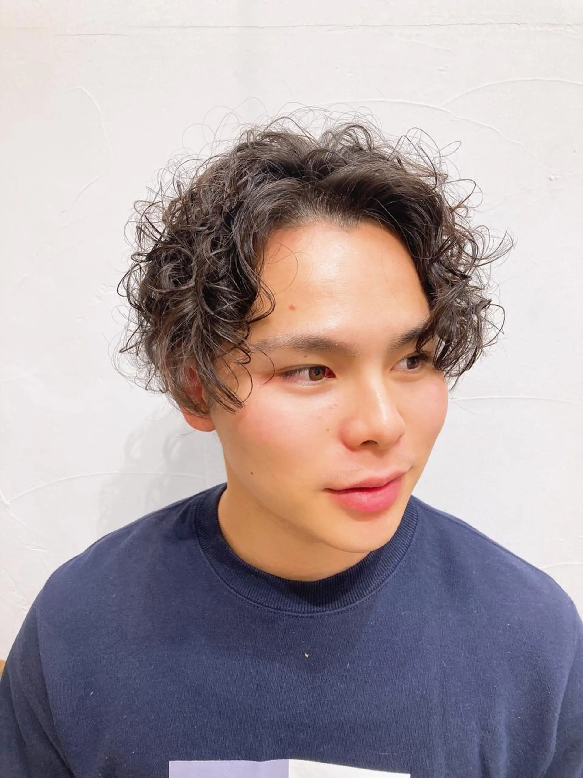 メンズ メンズパーマ パーマ トリートメント MiRI💜地毛級 エクステ✖似合わせ技のヘアスタイル