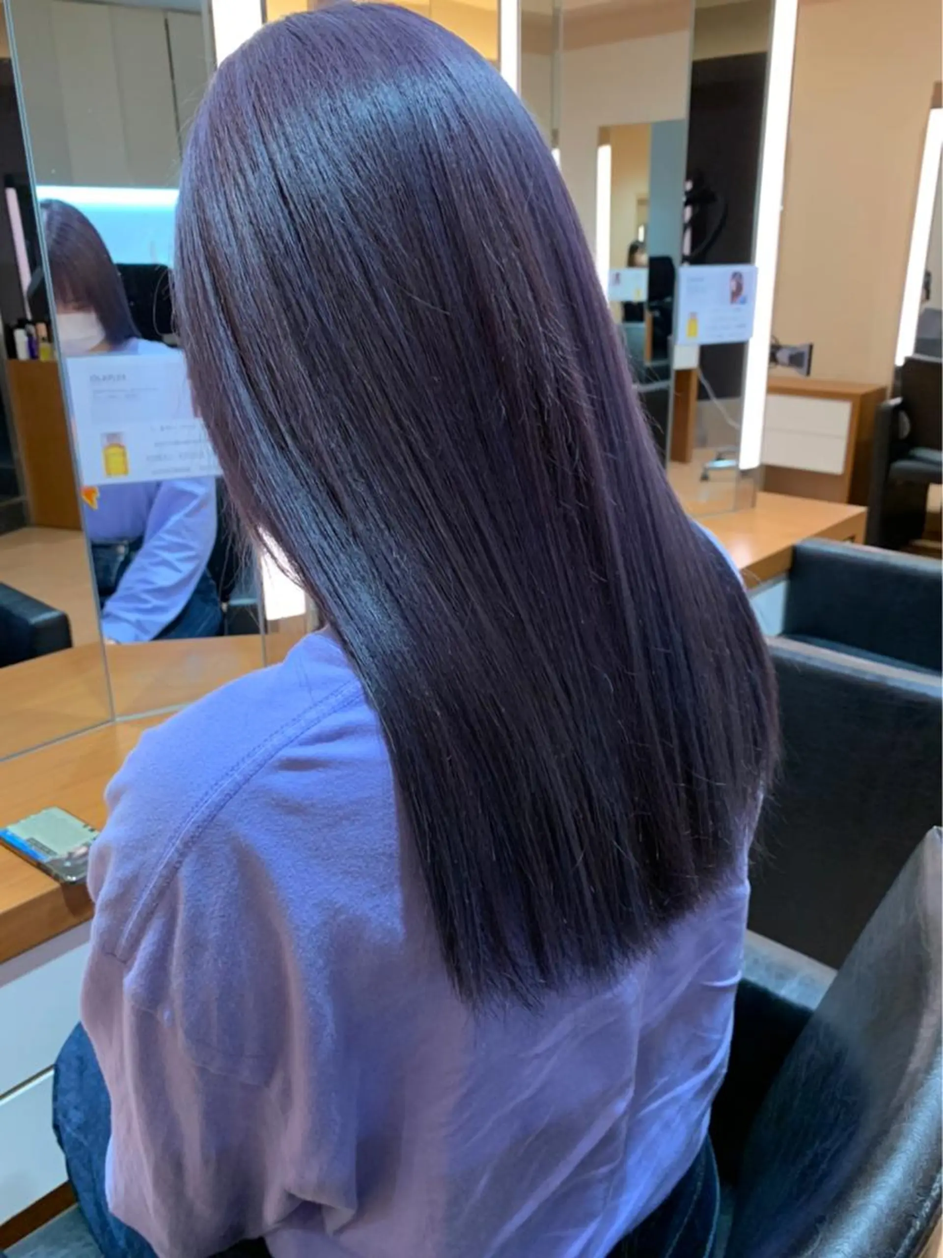 ロング ロング カット ヘアカラー トリートメント LUNA🌙韓国ヘア 🌙レイヤーカットのヘアスタイル