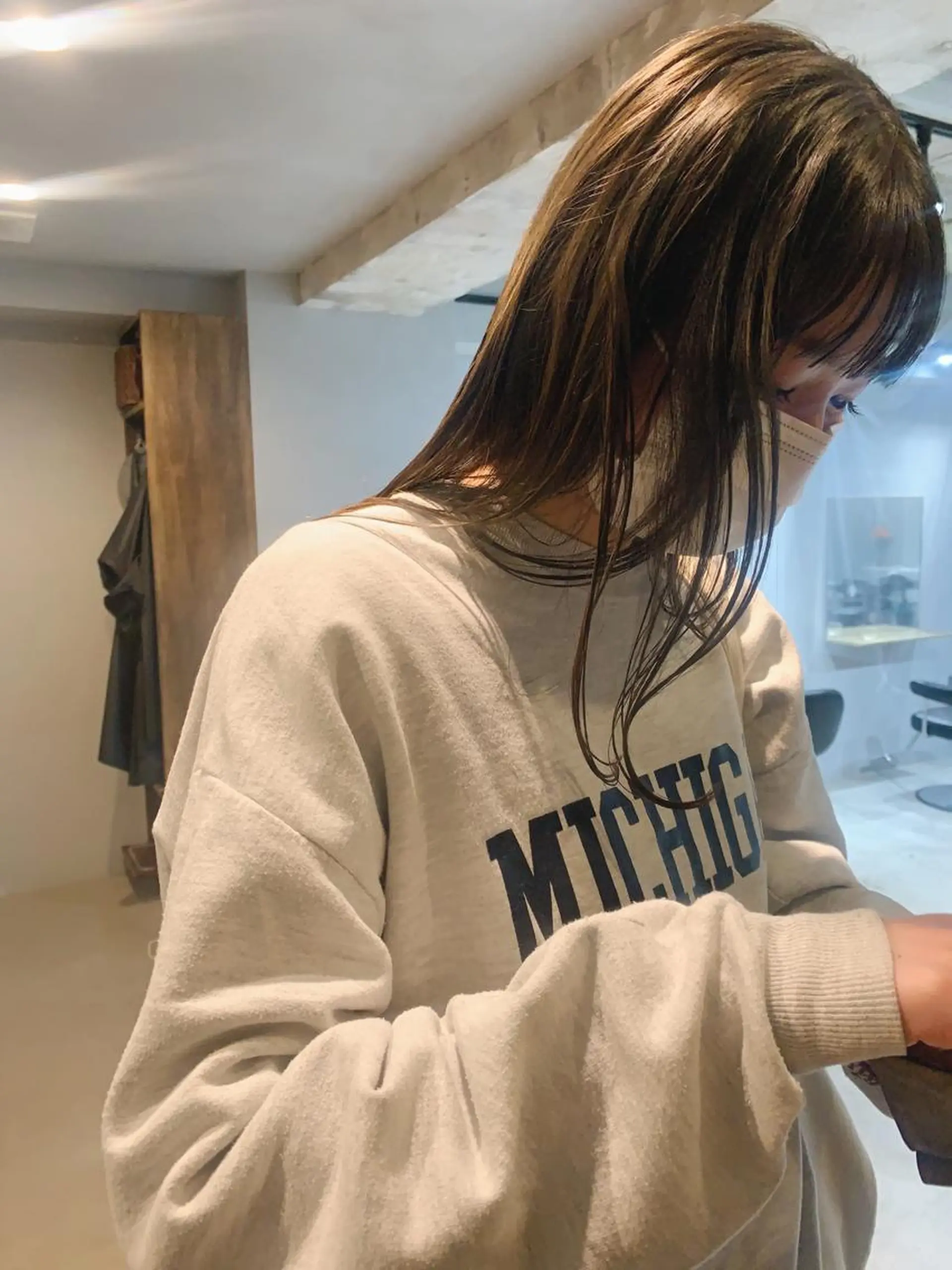 ロング カラー ボブパーマコテ巻き風 パーマNo1深江秀平のヘアスタイル