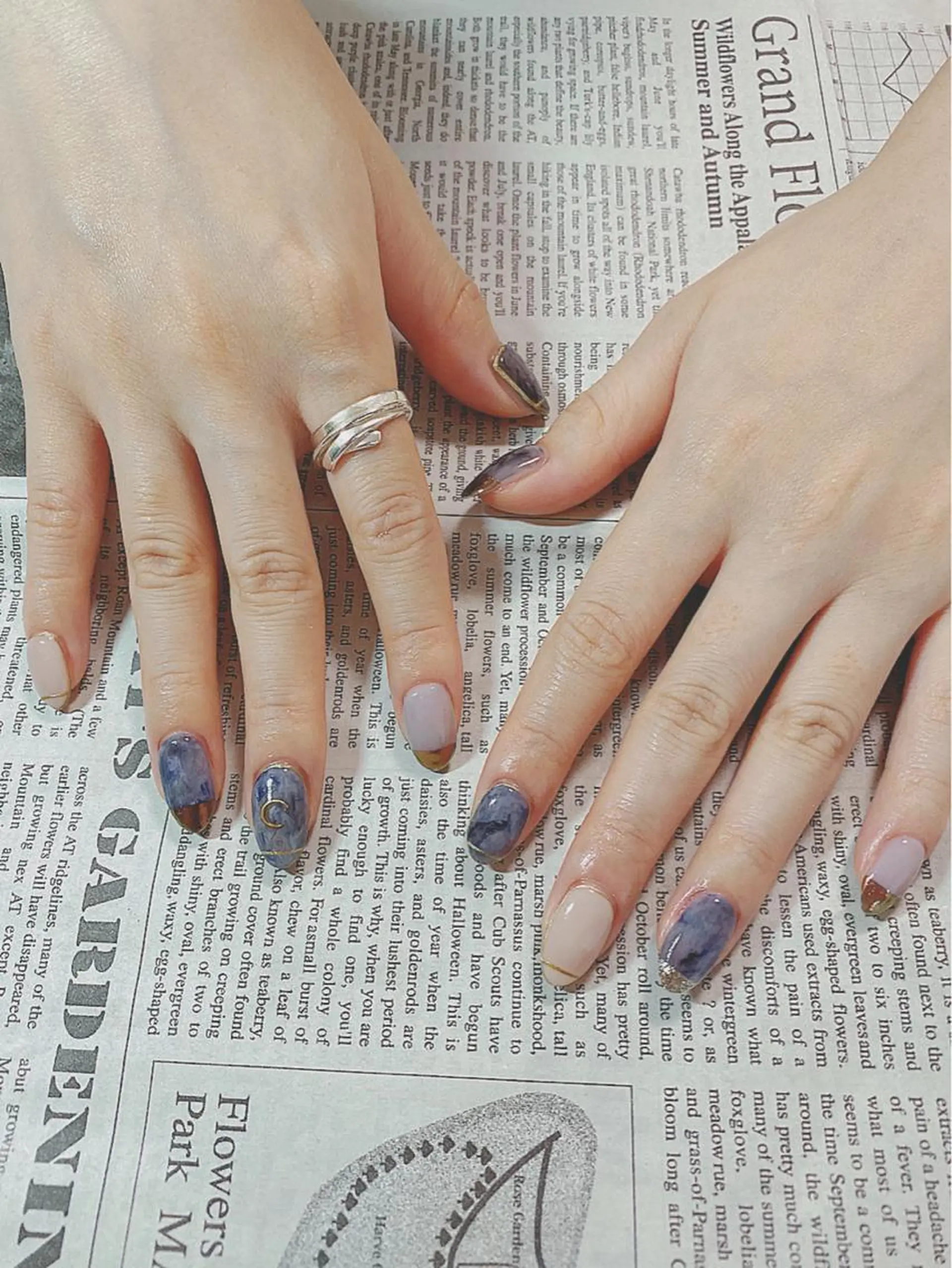 ネイル ミラーネイル ハンドネイル ハンドケア 森山 舞のネイルデザイン