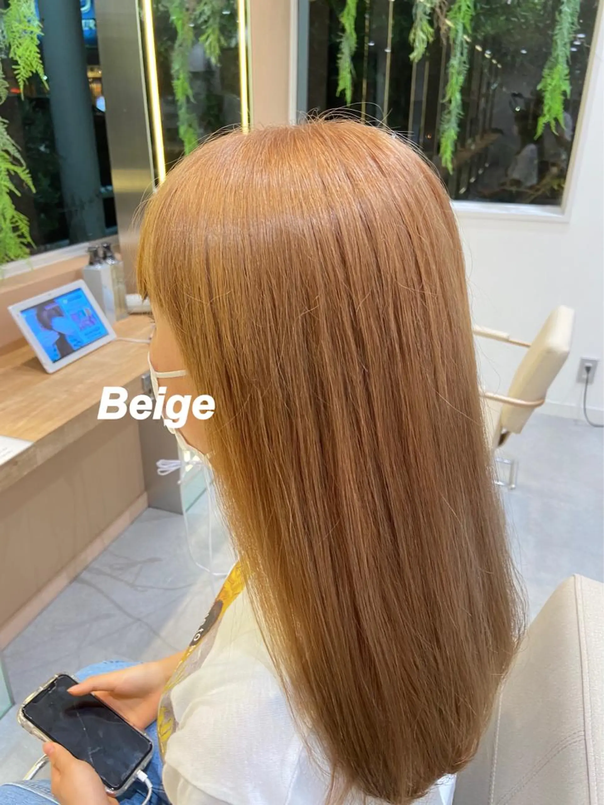 ロング カラー ベージュカラー ブリーチ ブロンド ヘアカラー トリートメント プルエクステ/インナ ーカラー🦊はるなのヘアスタイル