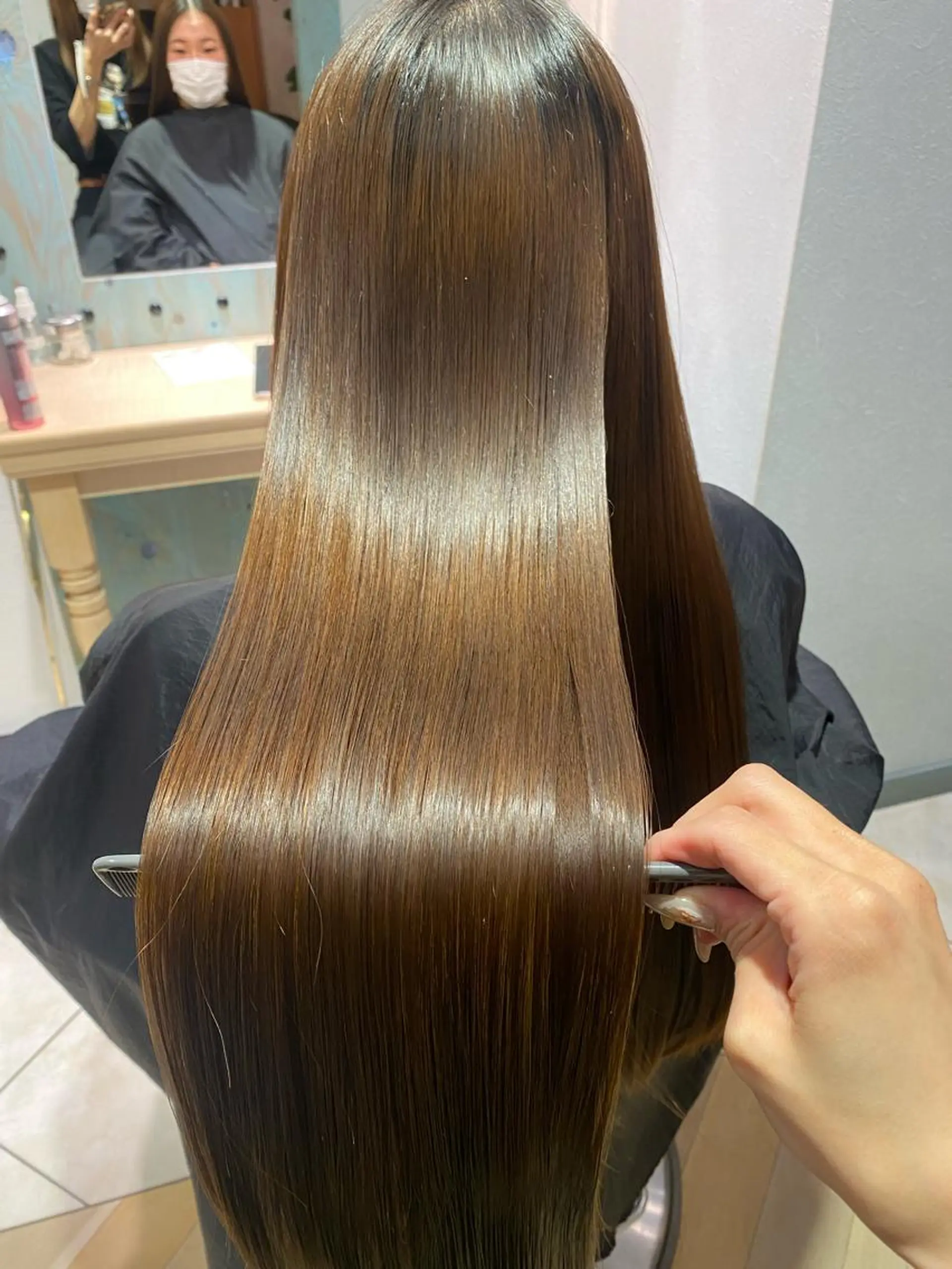 ロング トリートメント 髪質改善　縮毛の達人 矢井由真のヘアスタイル