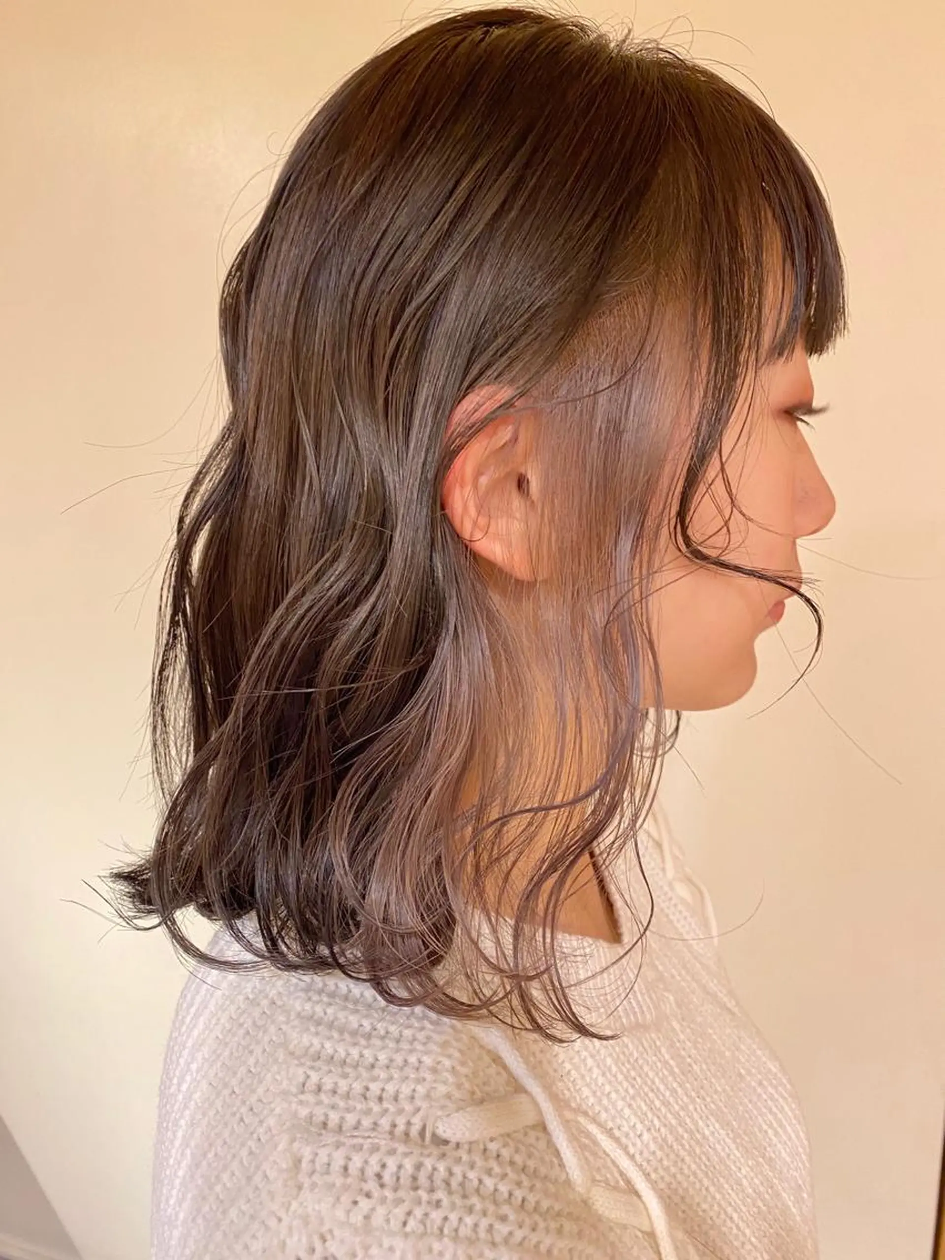 ミディアム カット ヘアカラー コマツリサ ROCCO eastのヘアスタイル