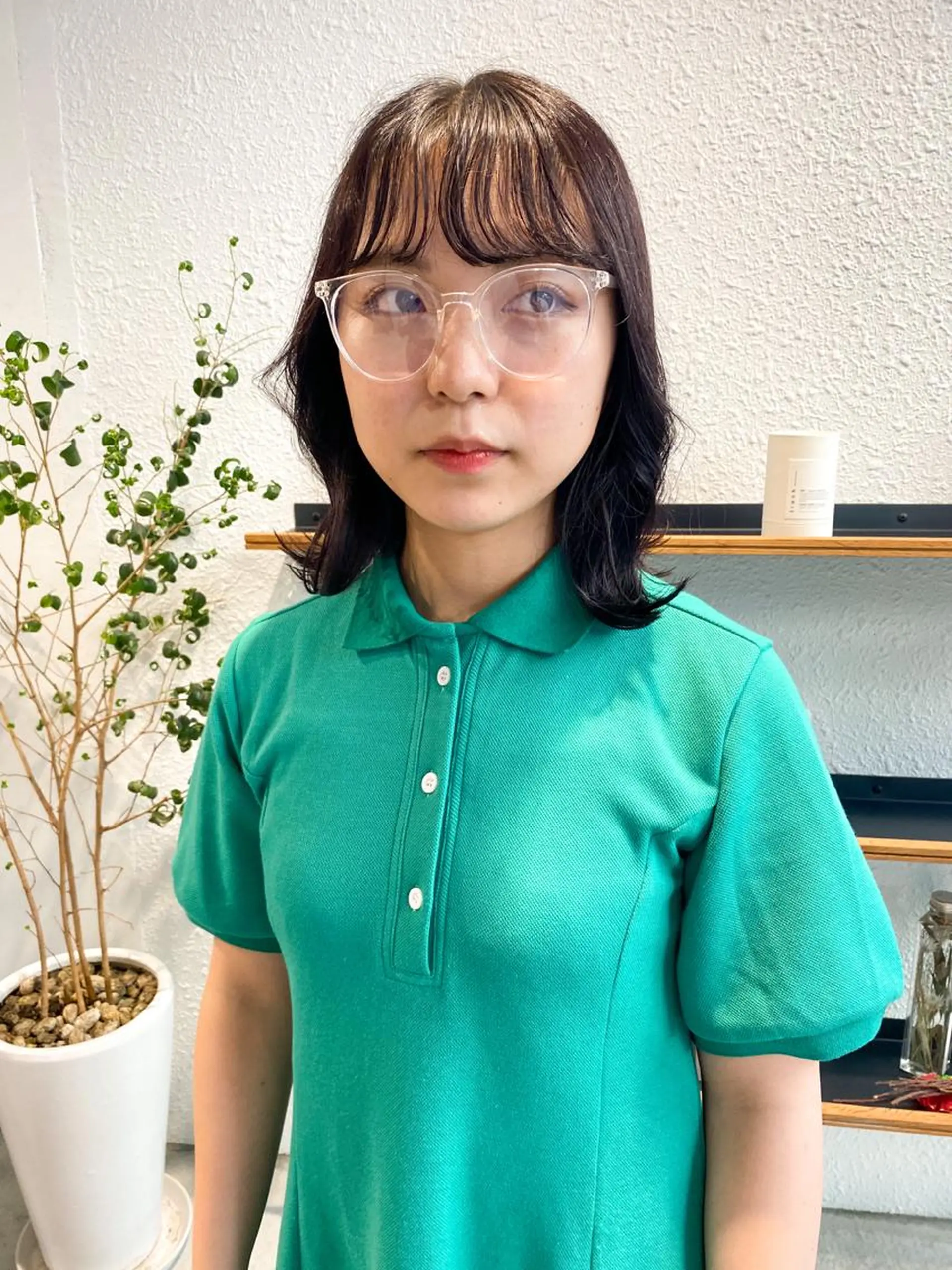 セミロング カラー パーマ ヘアアレンジ メンズ キッズ ネイル マツエク・マツパ メンズパーマ セミロングパーマ パーマスタイル🔅 sayacaのヘアスタイル