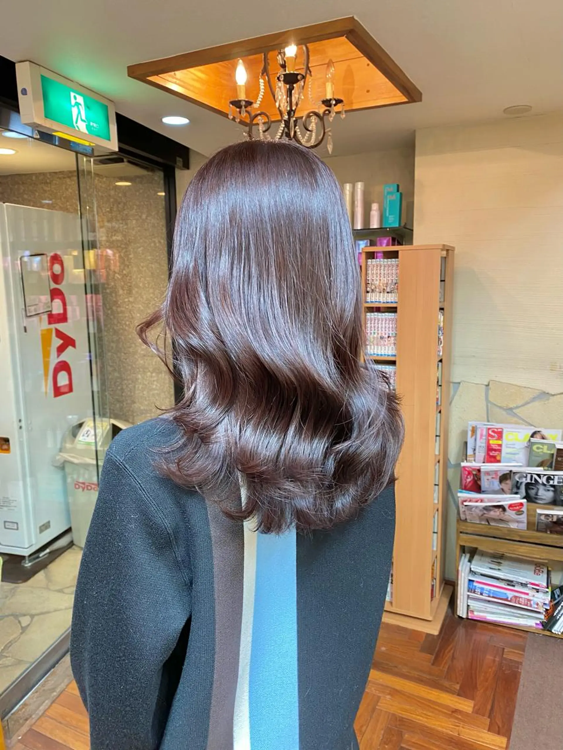 ロング カラー ラベンダーカラー ピンクカラー くびれヘア カット ヘアカラー トリートメント ボブ/縮毛矯正/ レイヤー/塚田のヘアスタイル