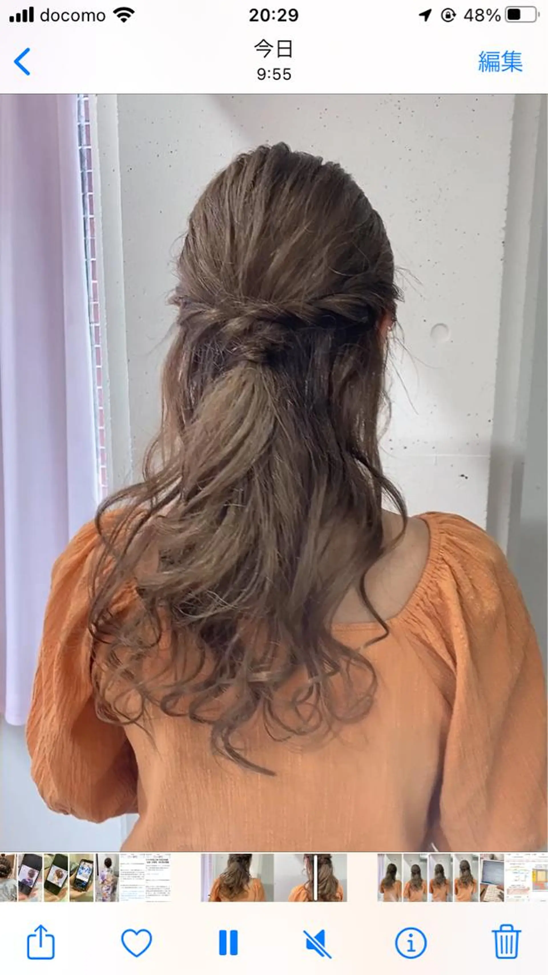 ヘアアレンジ ハーフアップ ヘアセット ミルミー美容室所属・🦄💒💓齎藤 七海子🦄💒💓のマツエク・マツパデザイン