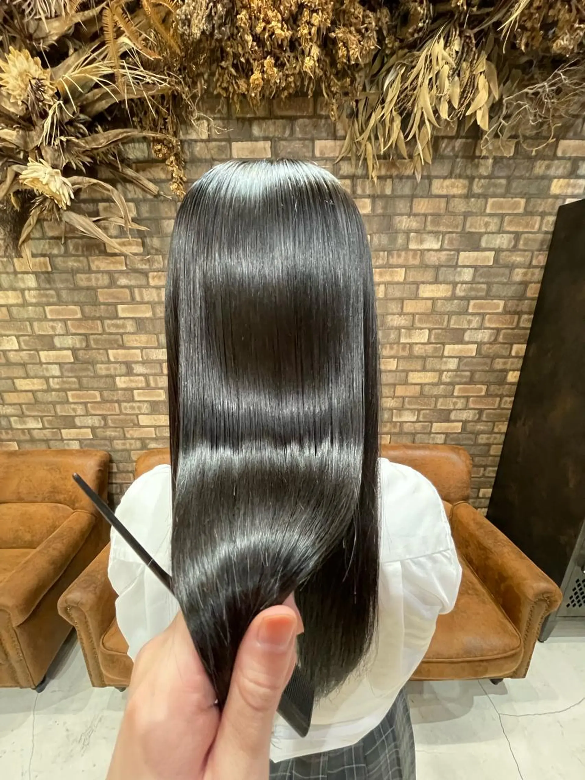 ロング ボブ ハイライト 髪質改善 韓国風ヘア レイヤーカット ✨ハイトーン✨ダブル カラー✨シバサキのヘアスタイル