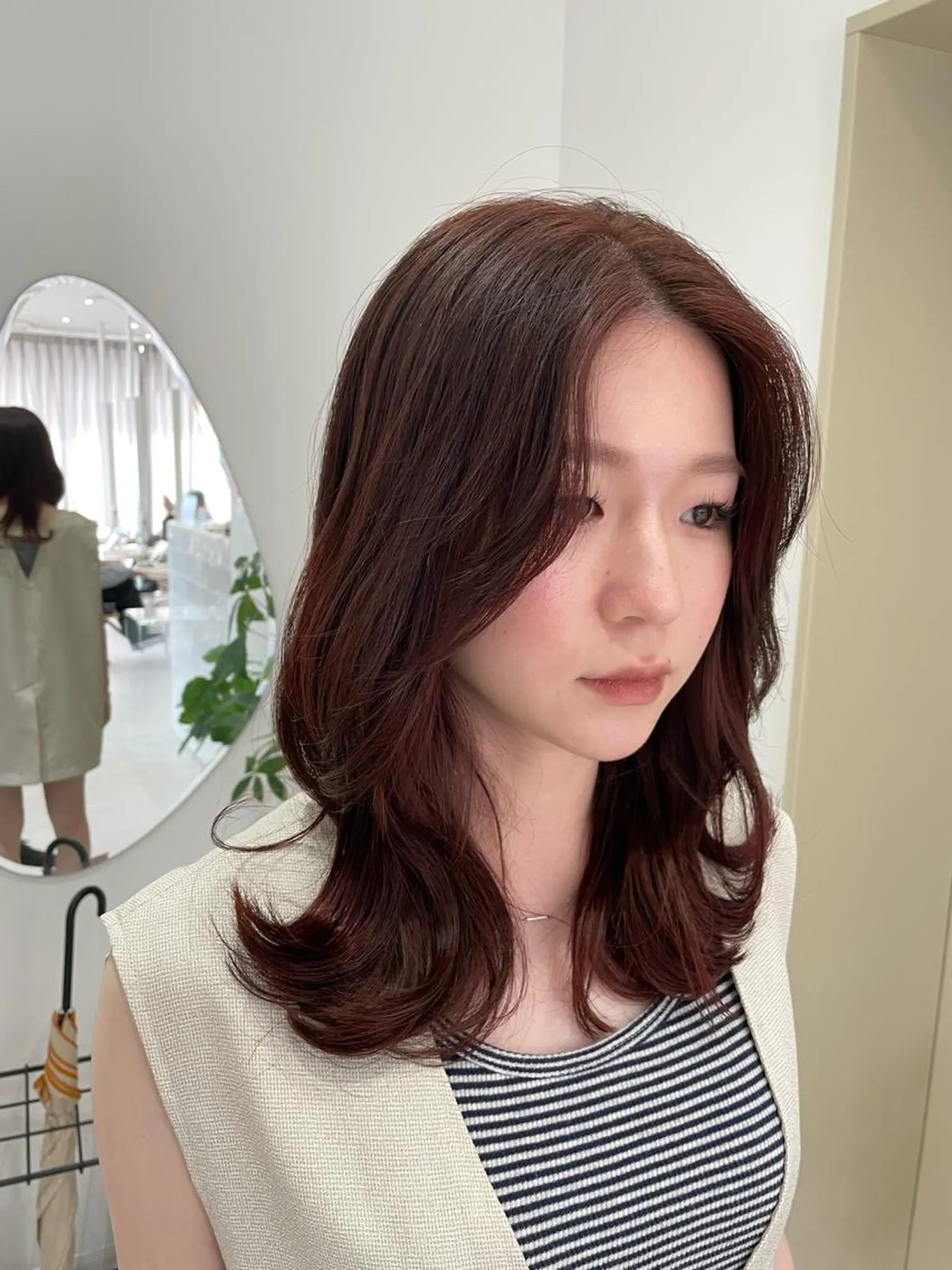 セミロング カラー Tink　天神店所属・今村賢治/メンズ/ レイヤー✨艶カラーのヘアスタイル