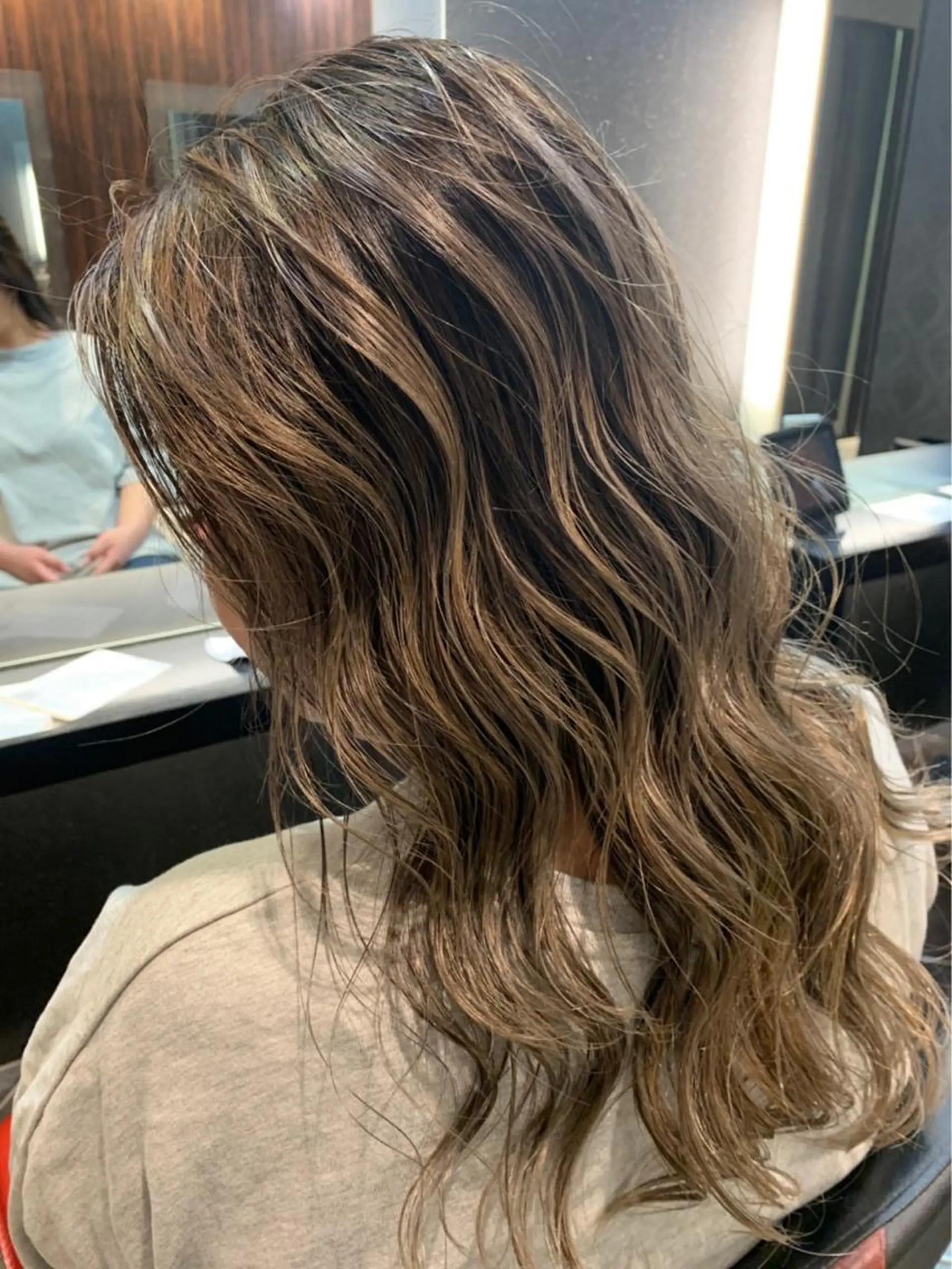 セミロング カット パーマ トリートメント 中谷 明日香のヘアスタイル