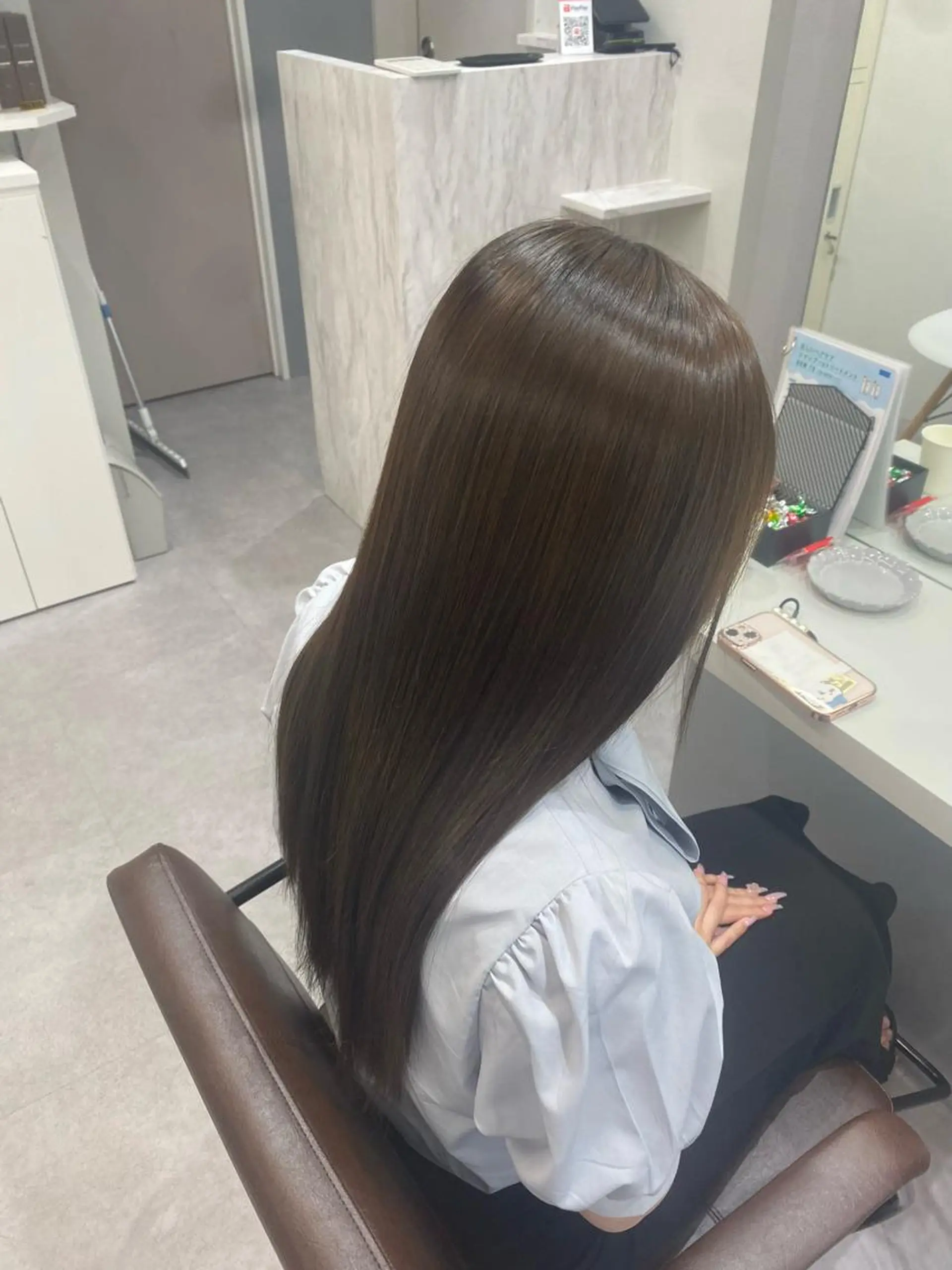 ロング カラー カット ヘアカラー 縮毛矯正 トリートメント 韓国風cut/ 縮毛矯正/正岡幹康のヘアスタイル