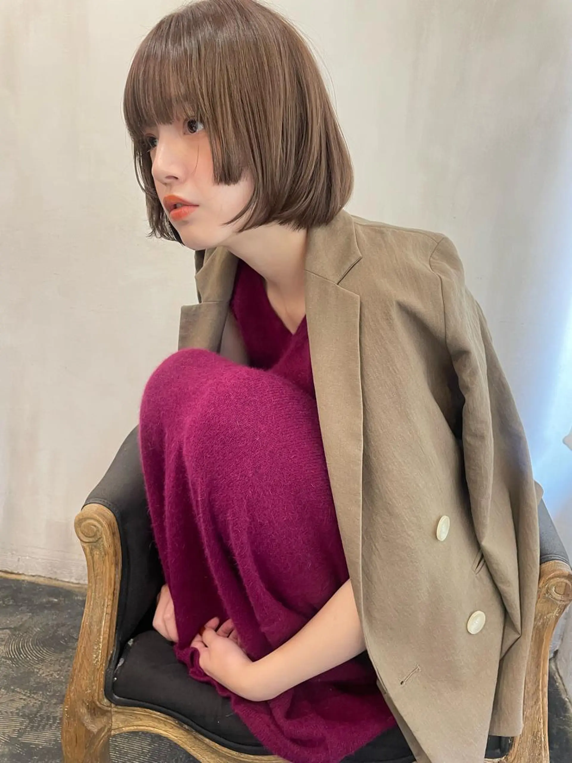 ショート カラー カット ヘアカラー トリートメント ショート/ボブ専門 宮脇美奈/南船場のヘアスタイル