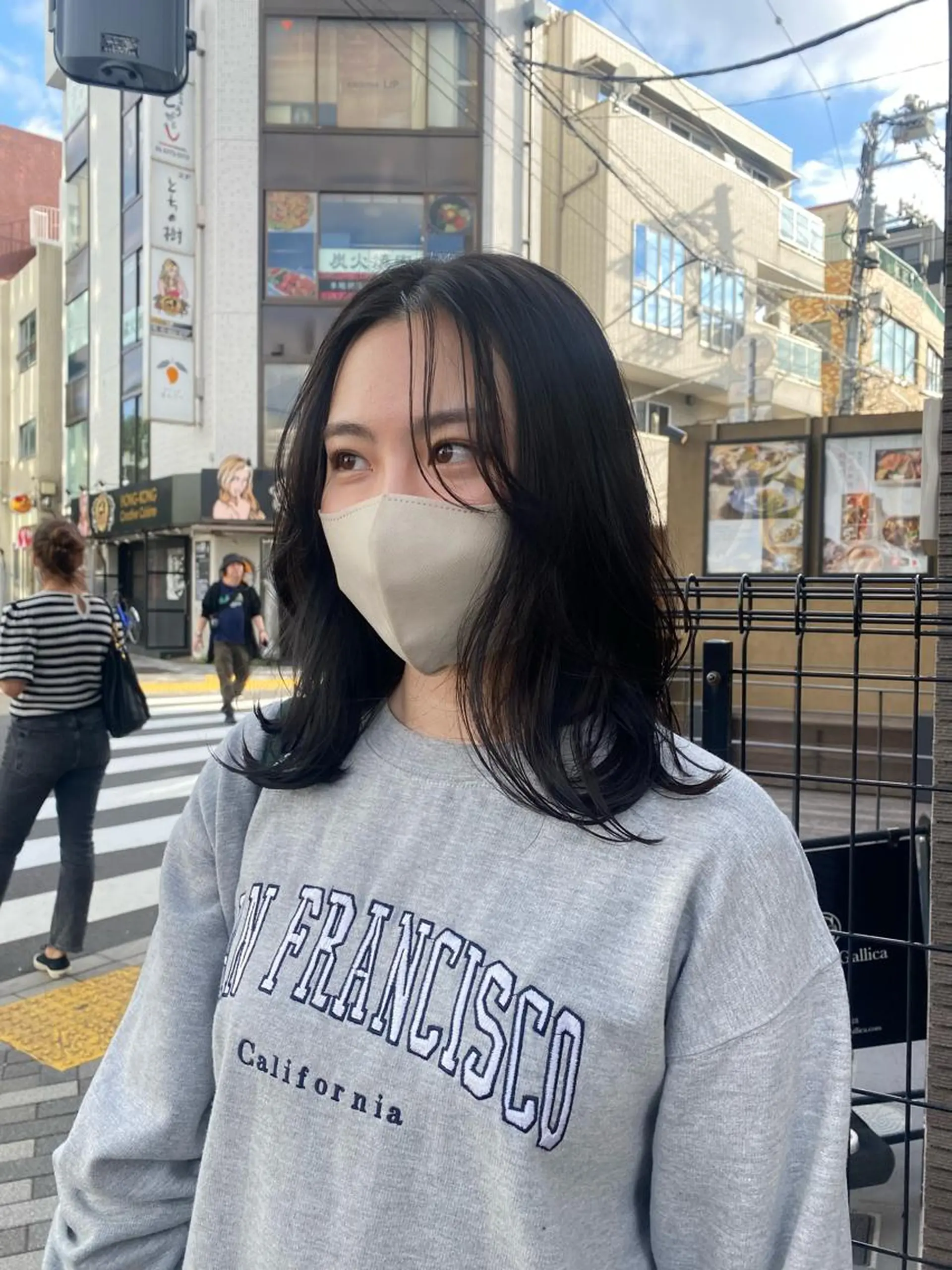 ミディアム カラー ヘアカラー トリートメント ヘッドスパ ヘアセット 艶髪/ダークトーン 🩶丸山日向のヘアスタイル