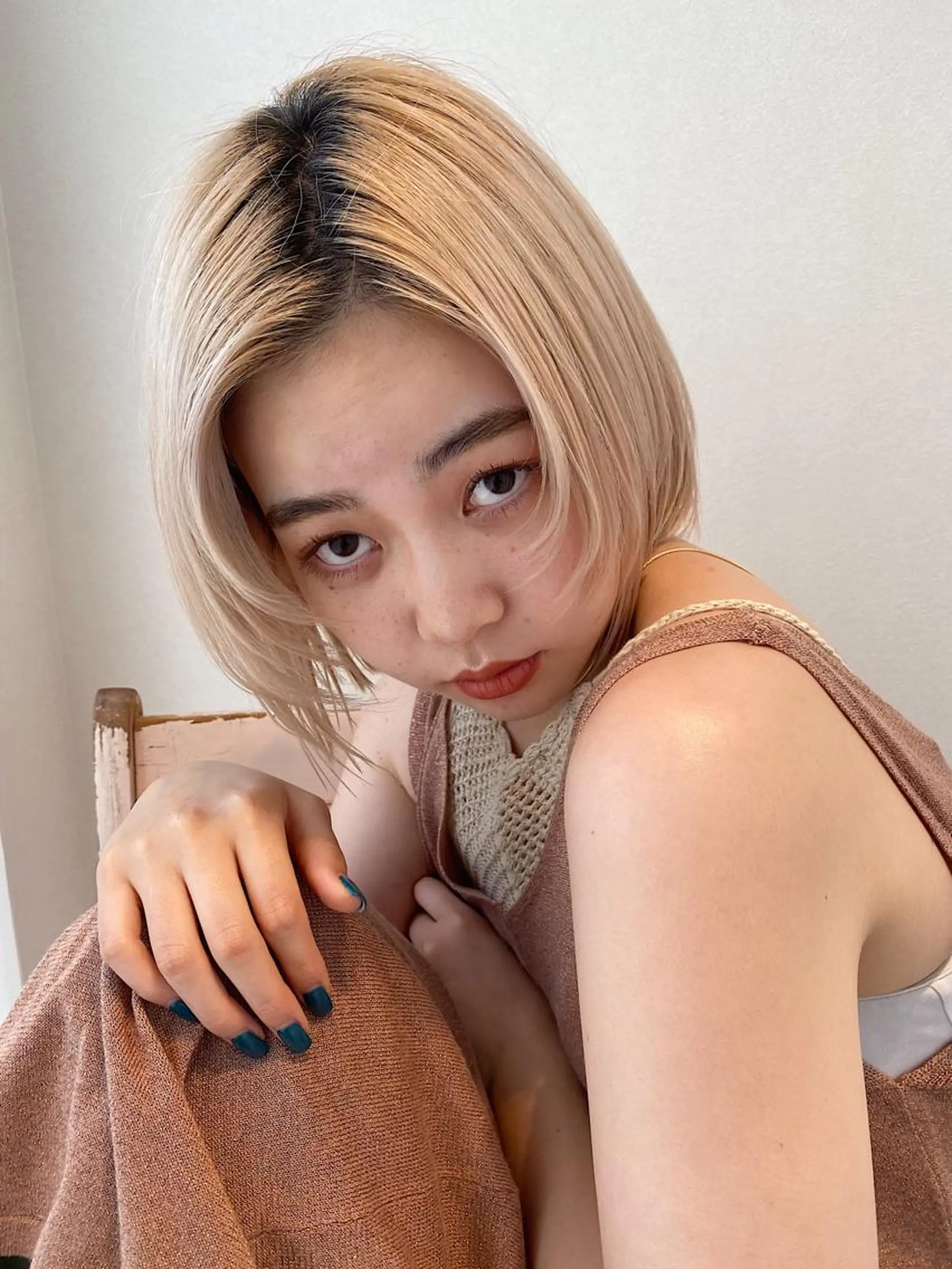 ミディアム カット ヘアカラー 🌼FERIA梅田 shiho🌼のヘアスタイル