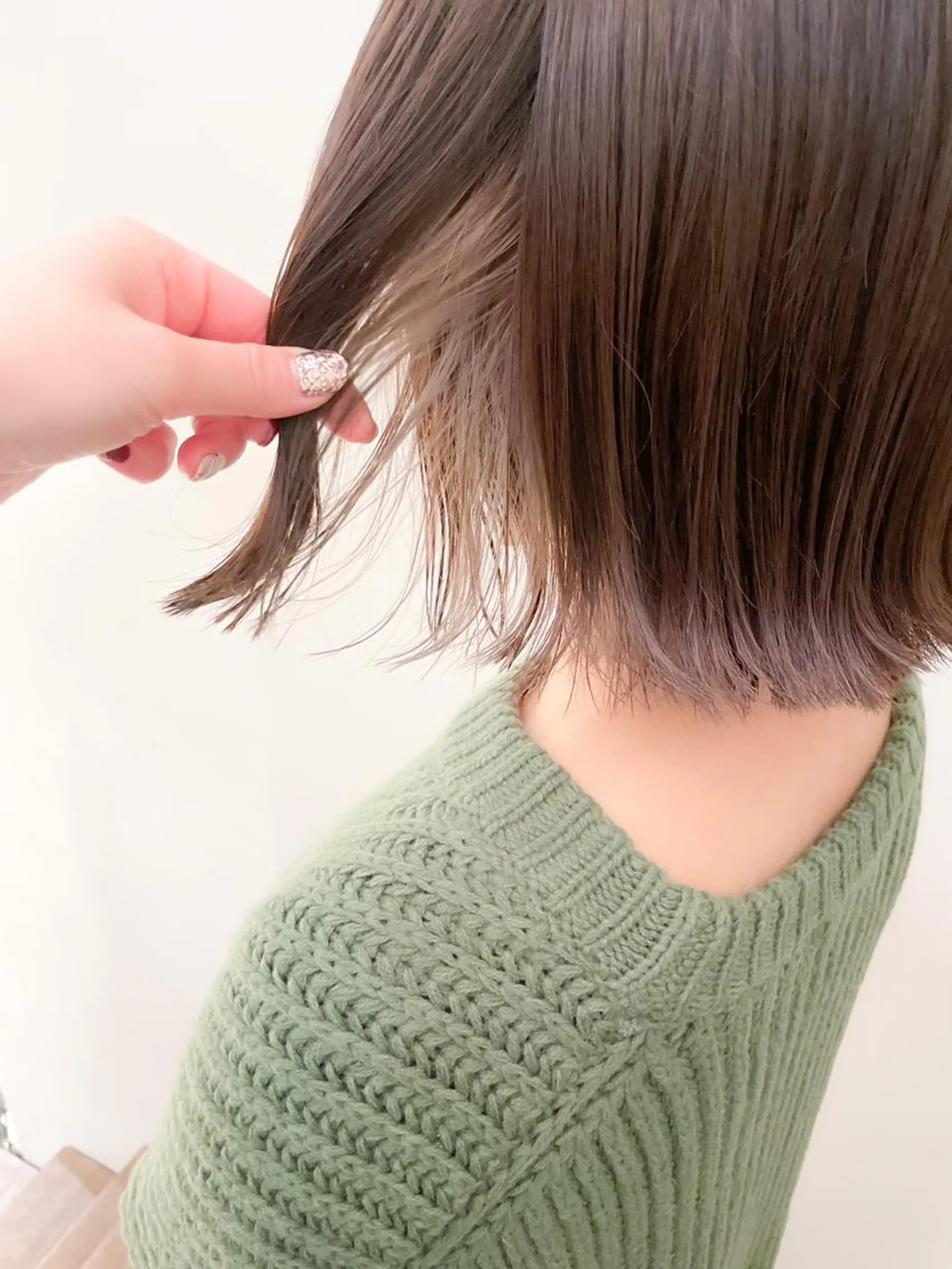 ミディアム カラー 切りっぱなしボブ グレージュ インナーカラー ボブ カット ヘアカラー トリートメント ✨カラー支持No.1 🧸ワキ カナコ🧸のヘアスタイル