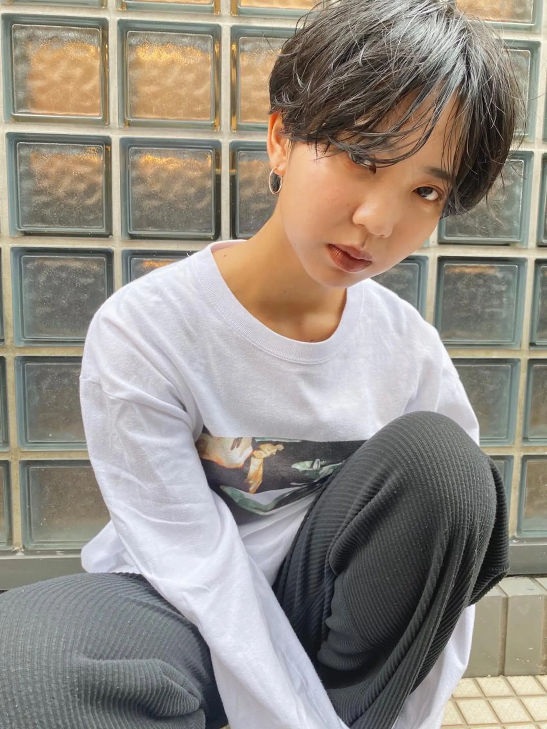 ショート カラー yui/ layer cutのヘアスタイル