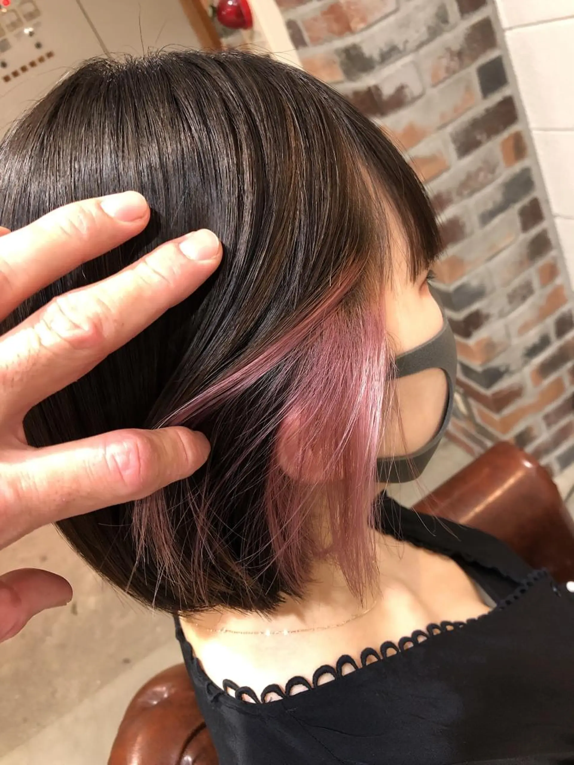 ショート カラー パーマ ヘアアレンジ メンズ キッズ ネイル マツエク・マツパ イヤリングカラー ピンクカラー シアーピンク カラーマツエク ピンク ヘアカラー トリートメント ⭐️ハイクオリティ カラー杉本雄志⭐️のヘアスタイル
