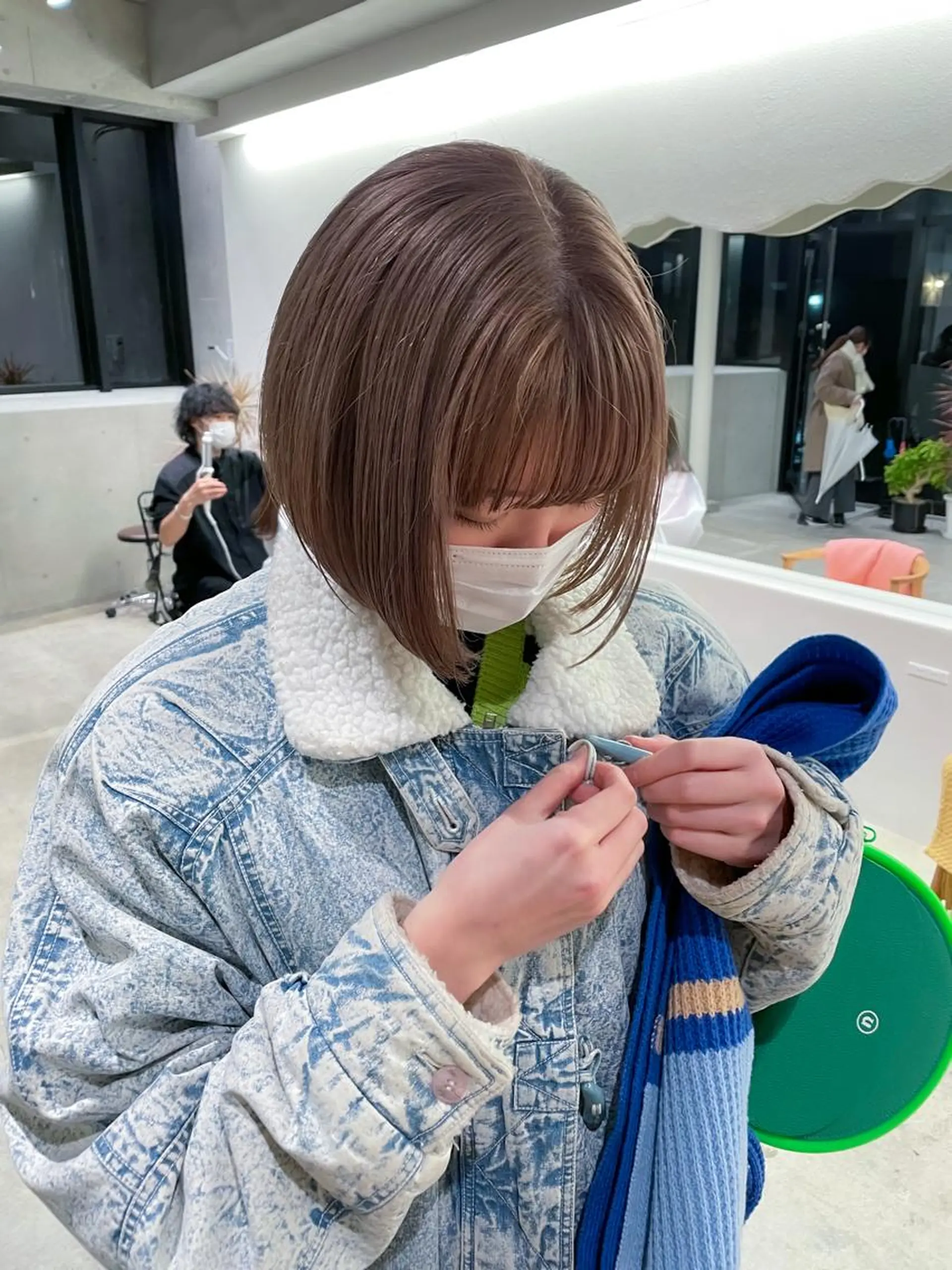 ショート カラー ヘアアレンジ ミニボブ/ブリーチ 🌈MISATOのヘアスタイル