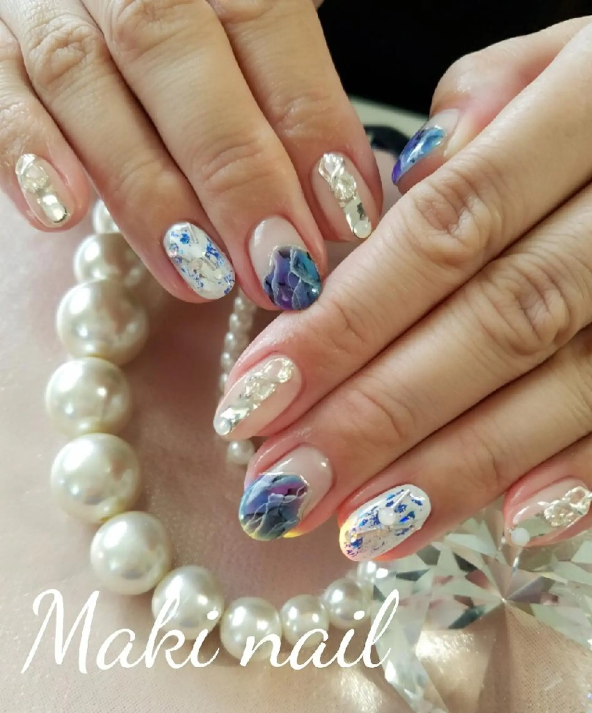 ネイル ショート アートネイル ジェルネイル   MAKI NAILのネイルデザイン