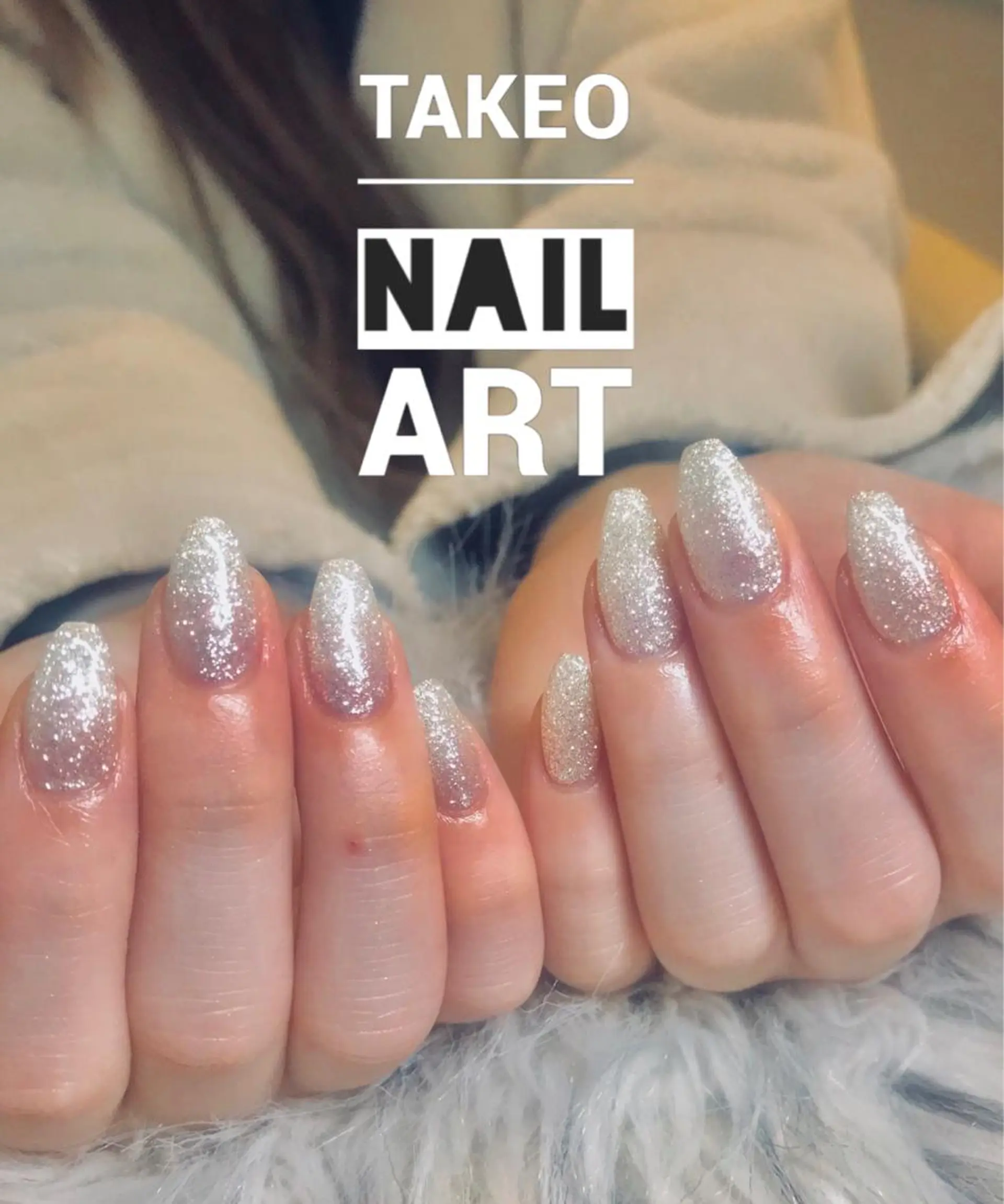 ミディアム ネイル ラメ(グリッター) nail&eye Aoのマツエク・マツパデザイン