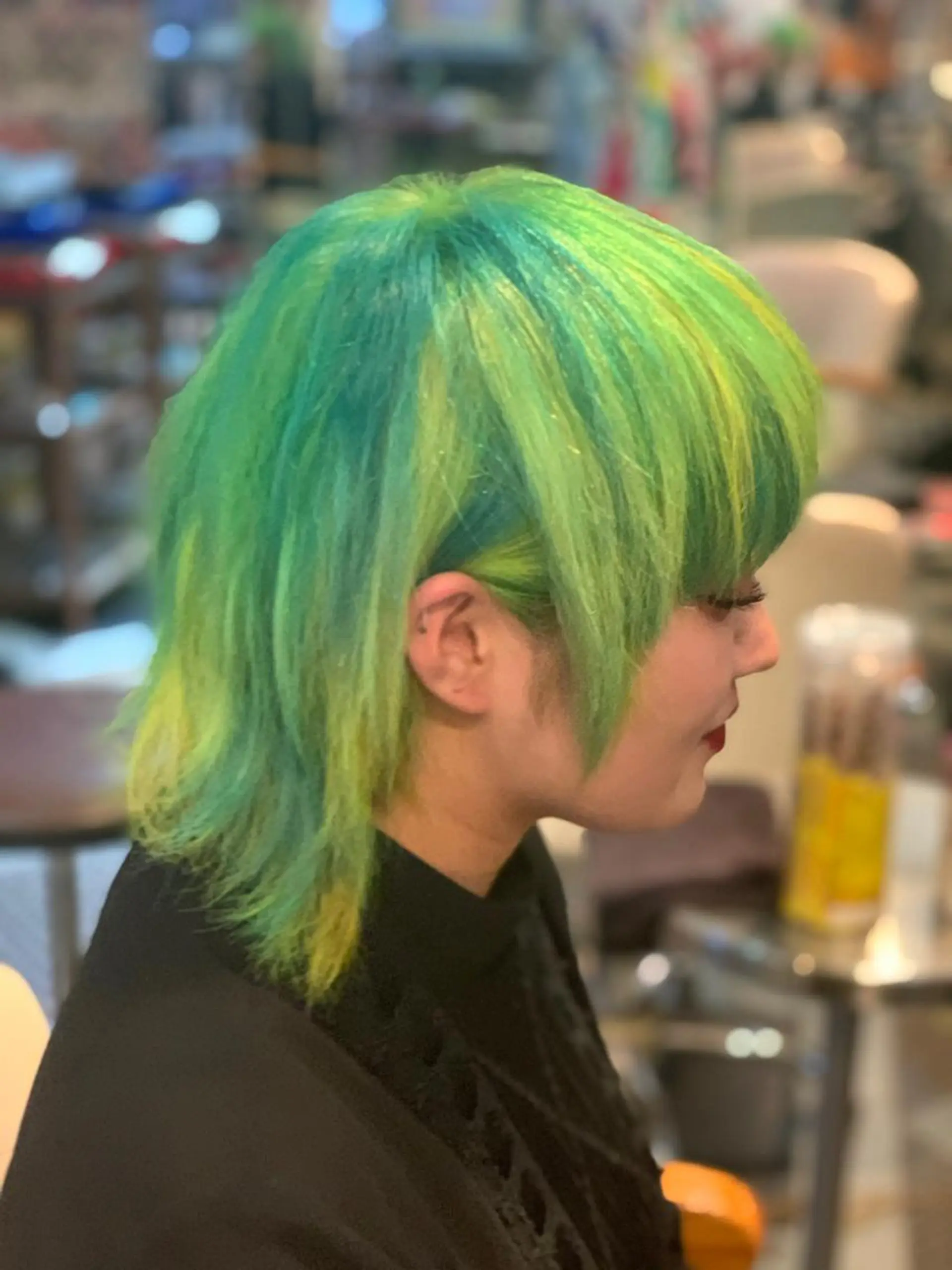 ショート カラー デザインカラー haco+所属・🌈派手髪エクステ ブレイズ🌈ひろとのヘアスタイル